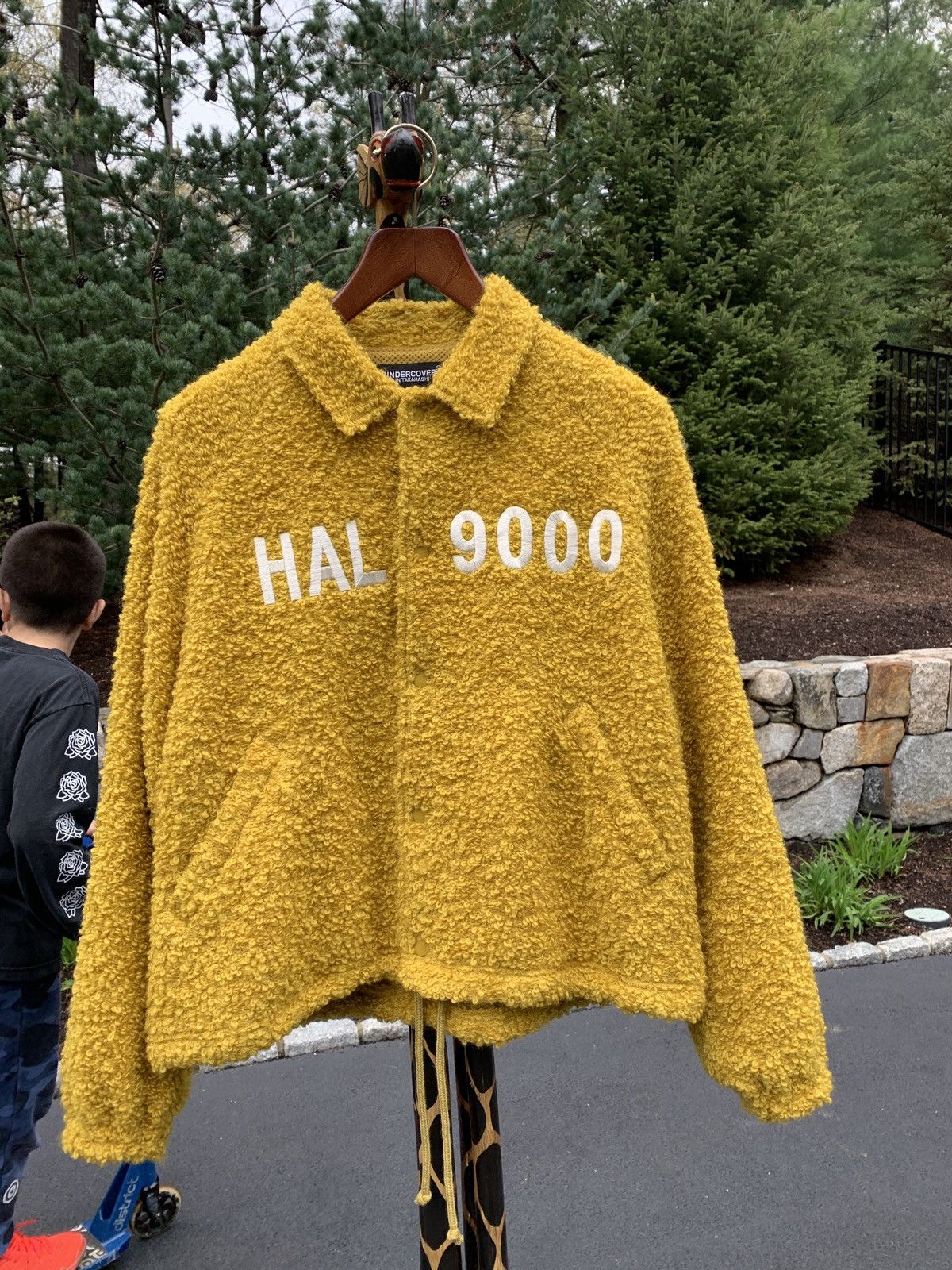 Undercover Hal 9000 Jacket fleece in yellow Grailed