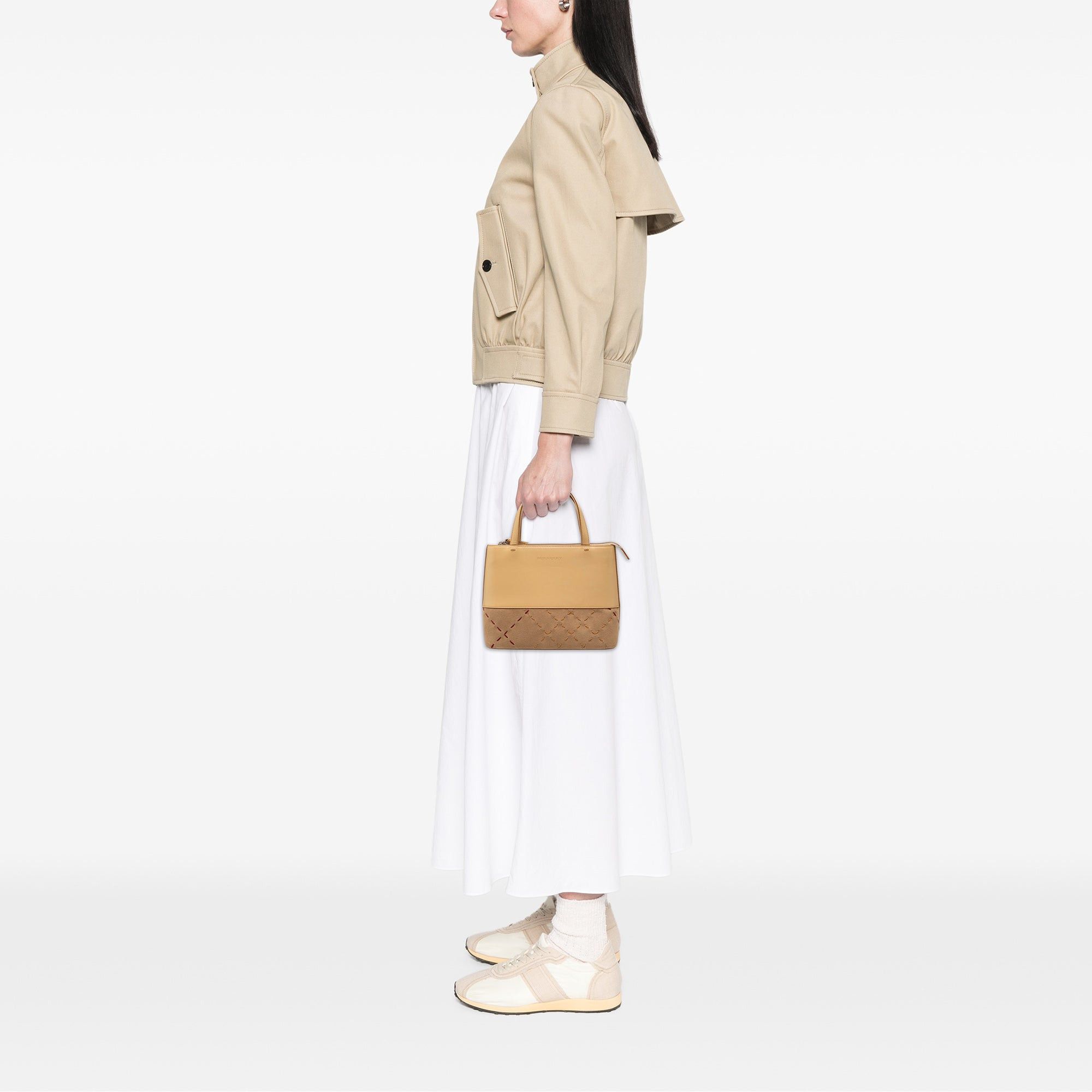 Burberry Leather and Suede Stitch Tote Size ONE SIZE - 6 Thumbnail