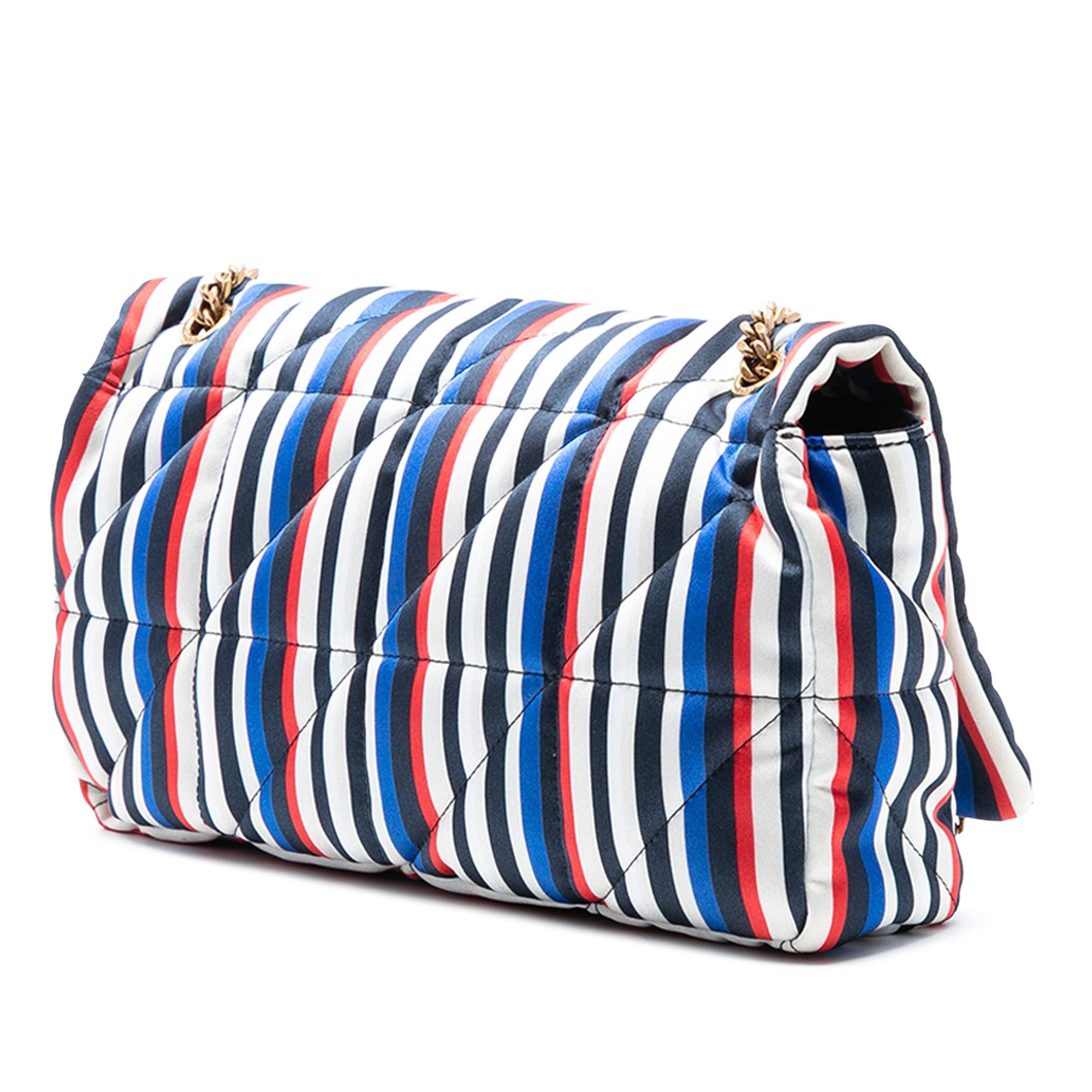 Saint Laurent Paris Medium Quilted Silk Carre Patchwork Jamie Shoulder Bag Size ONE SIZE - 2 Thumbnail