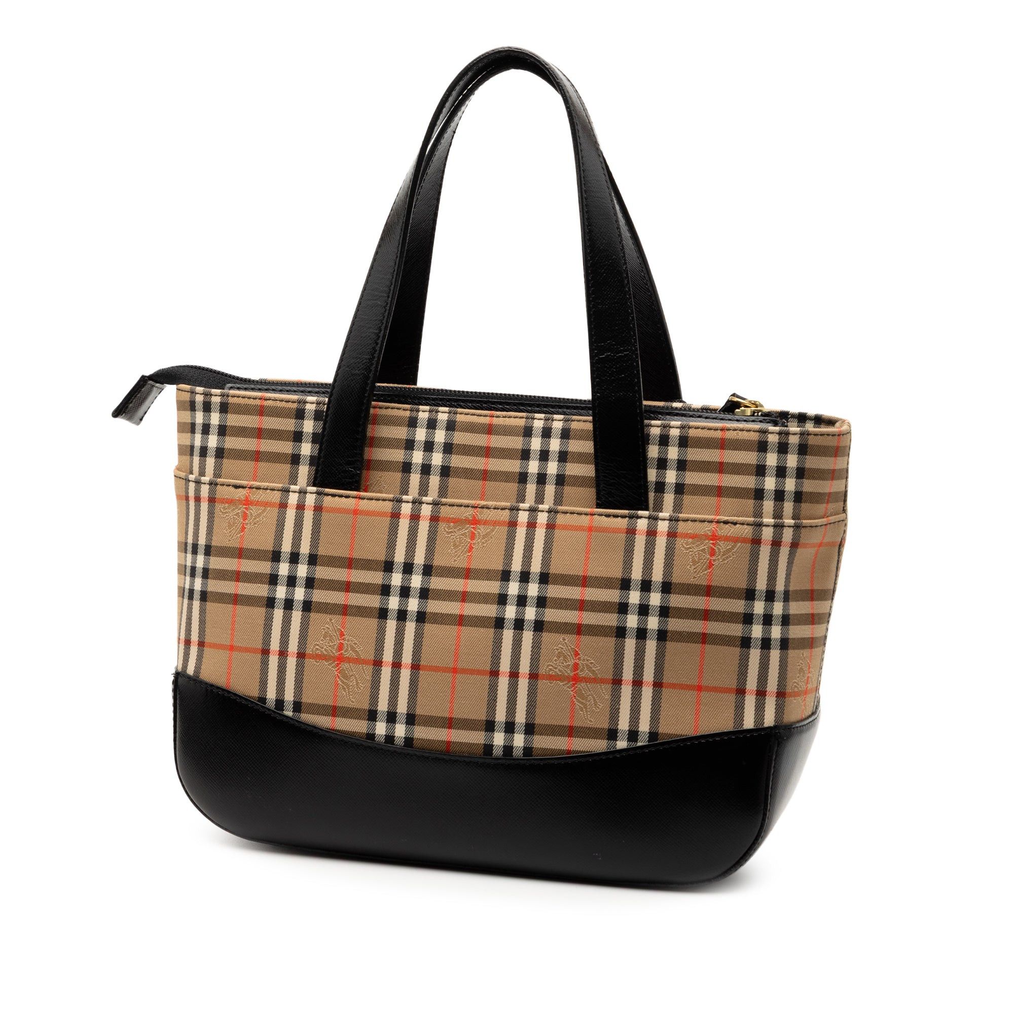 Burberry Haymarket Check Canvas Tote Size ONE SIZE - 2 Thumbnail