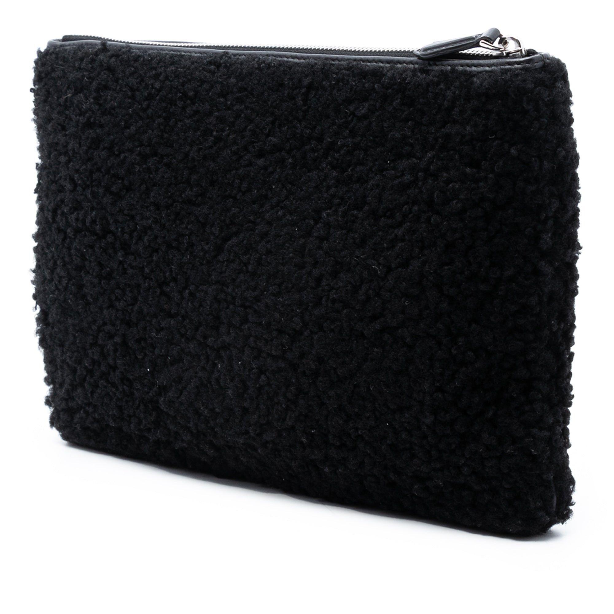 Fendi Shearling FF Flat Pouch Size ONE SIZE - 2 Thumbnail