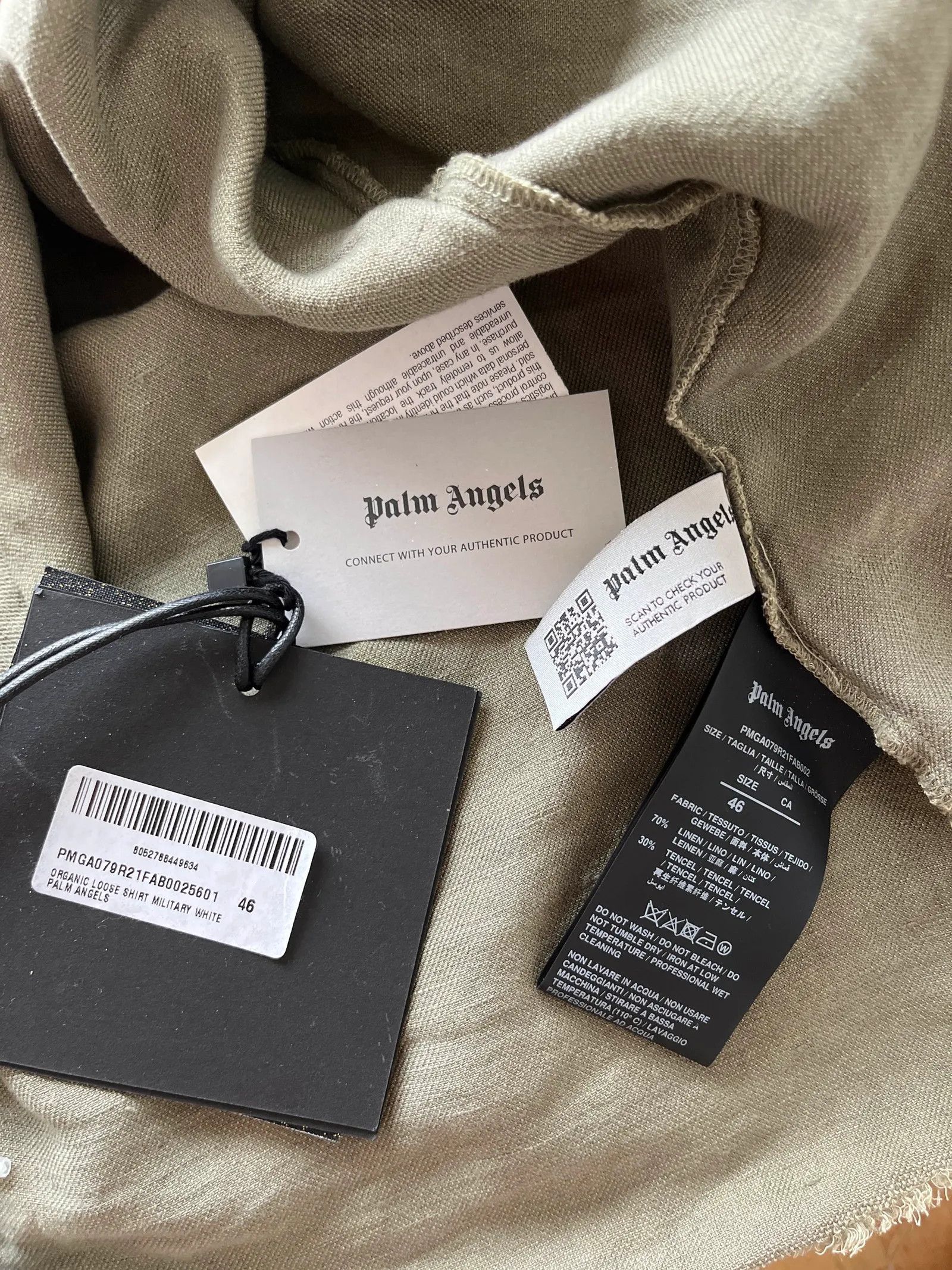 Palm Angels Palm angels Organic Loose shirt military Button Up Shirt Size US S / EU 44-46 / 1 - 3 Thumbnail
