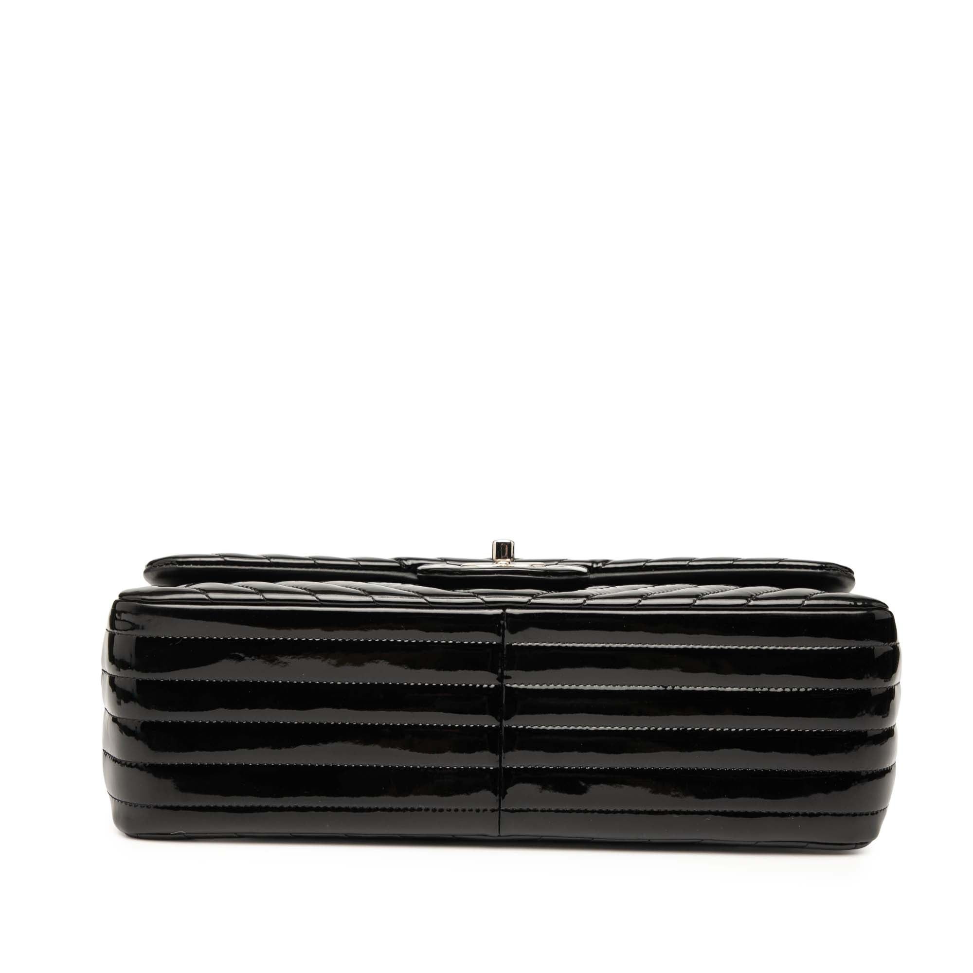Chanel Jumbo Classic Chevron Patent Double Flap Size ONE SIZE - 3 Thumbnail