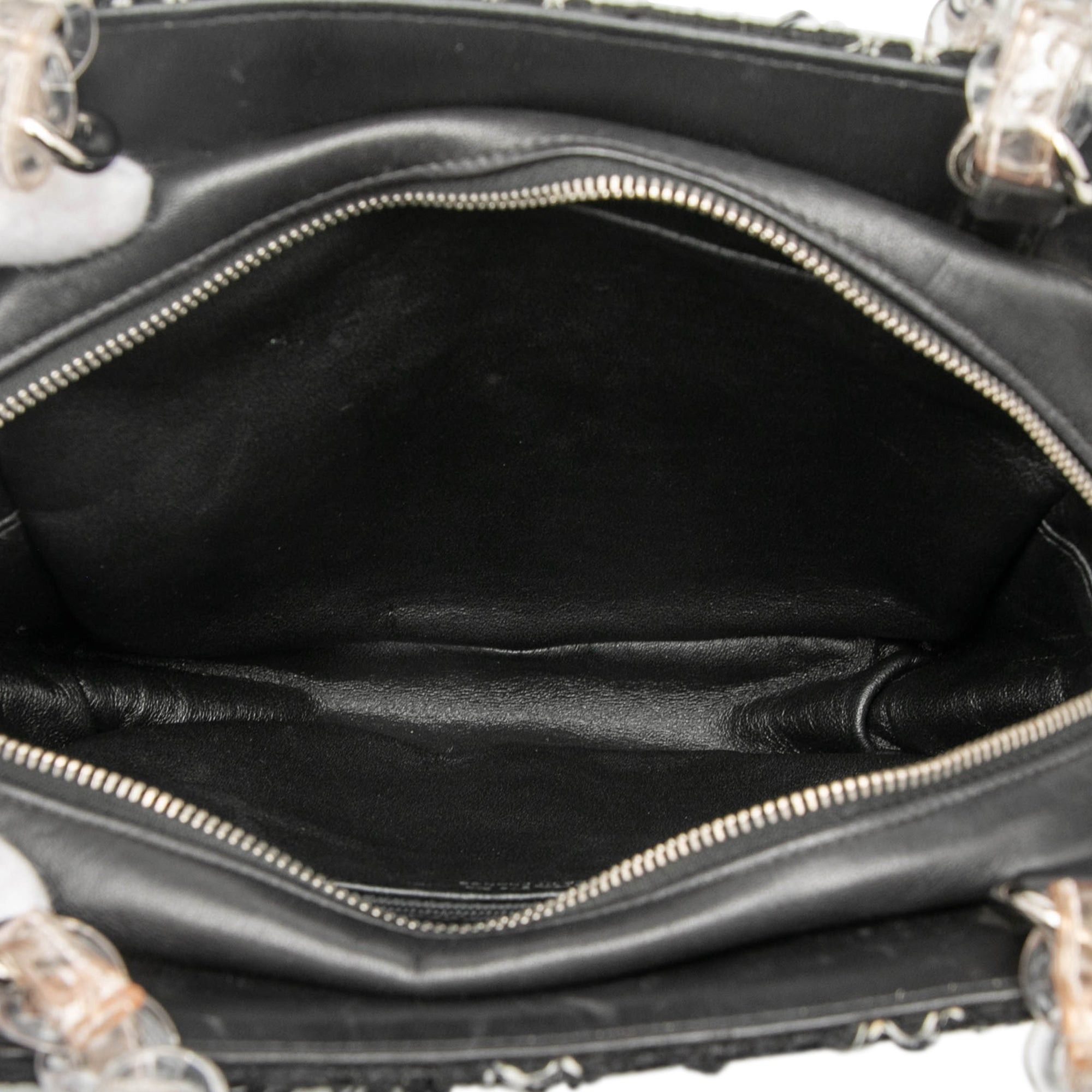 Chanel Tweed and Resin Zipped Chain Shopping Bag Size ONE SIZE - 4 Thumbnail