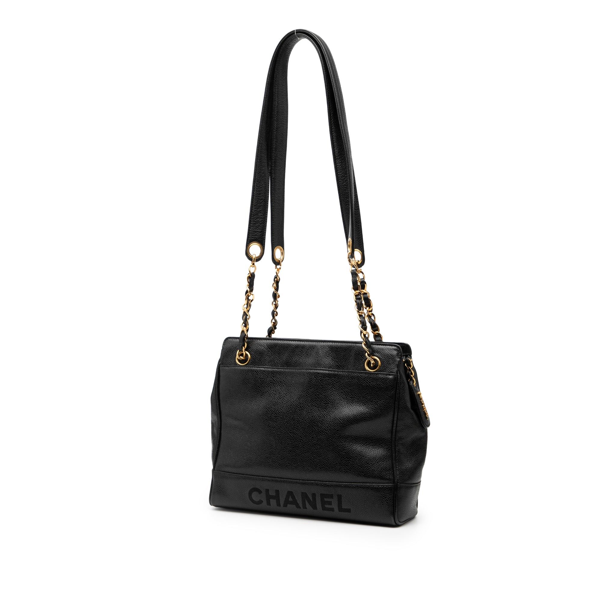Chanel Caviar Logo Chain Shoulder Bag Size ONE SIZE - 2 Thumbnail