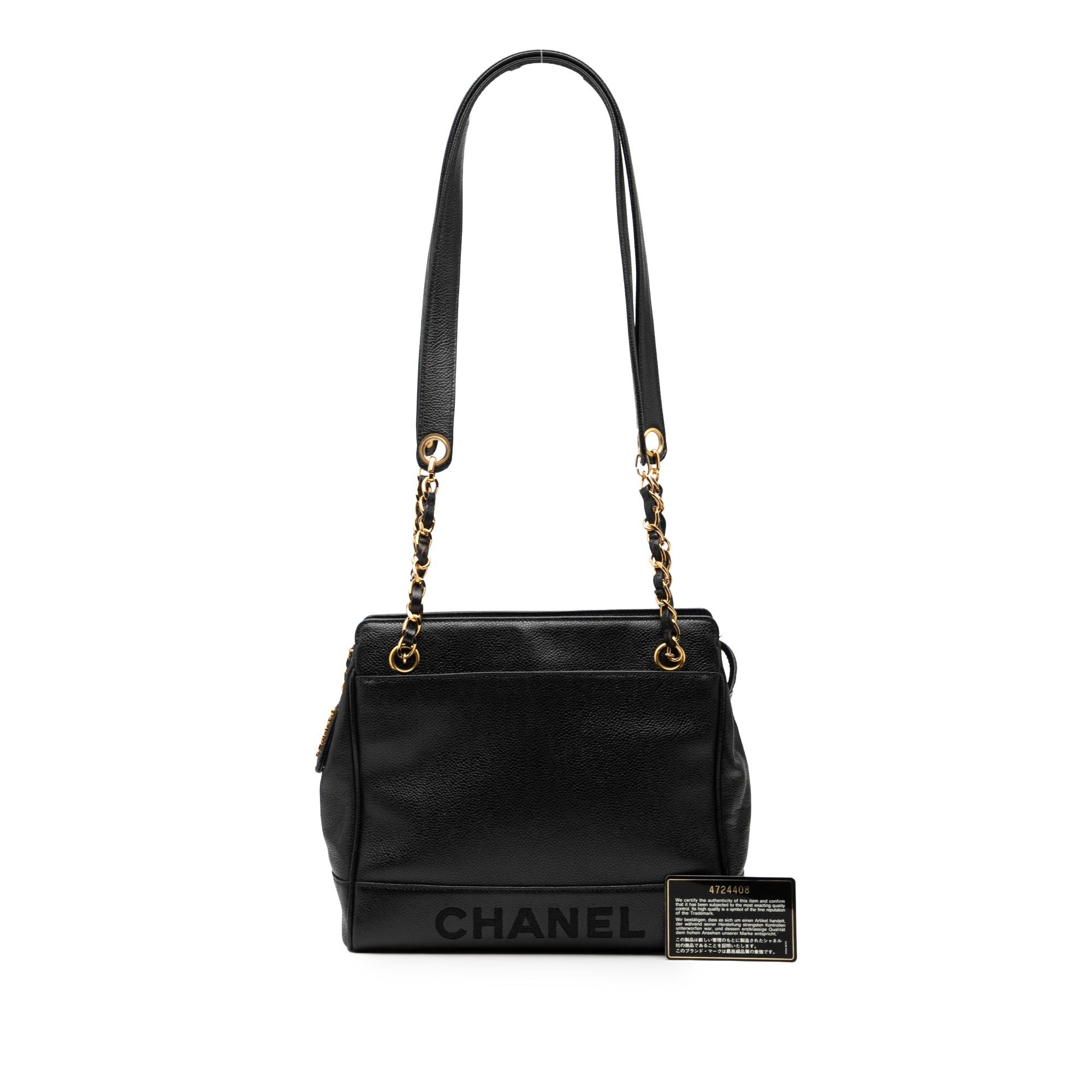 Chanel Caviar Logo Chain Shoulder Bag Size ONE SIZE - 8 Thumbnail