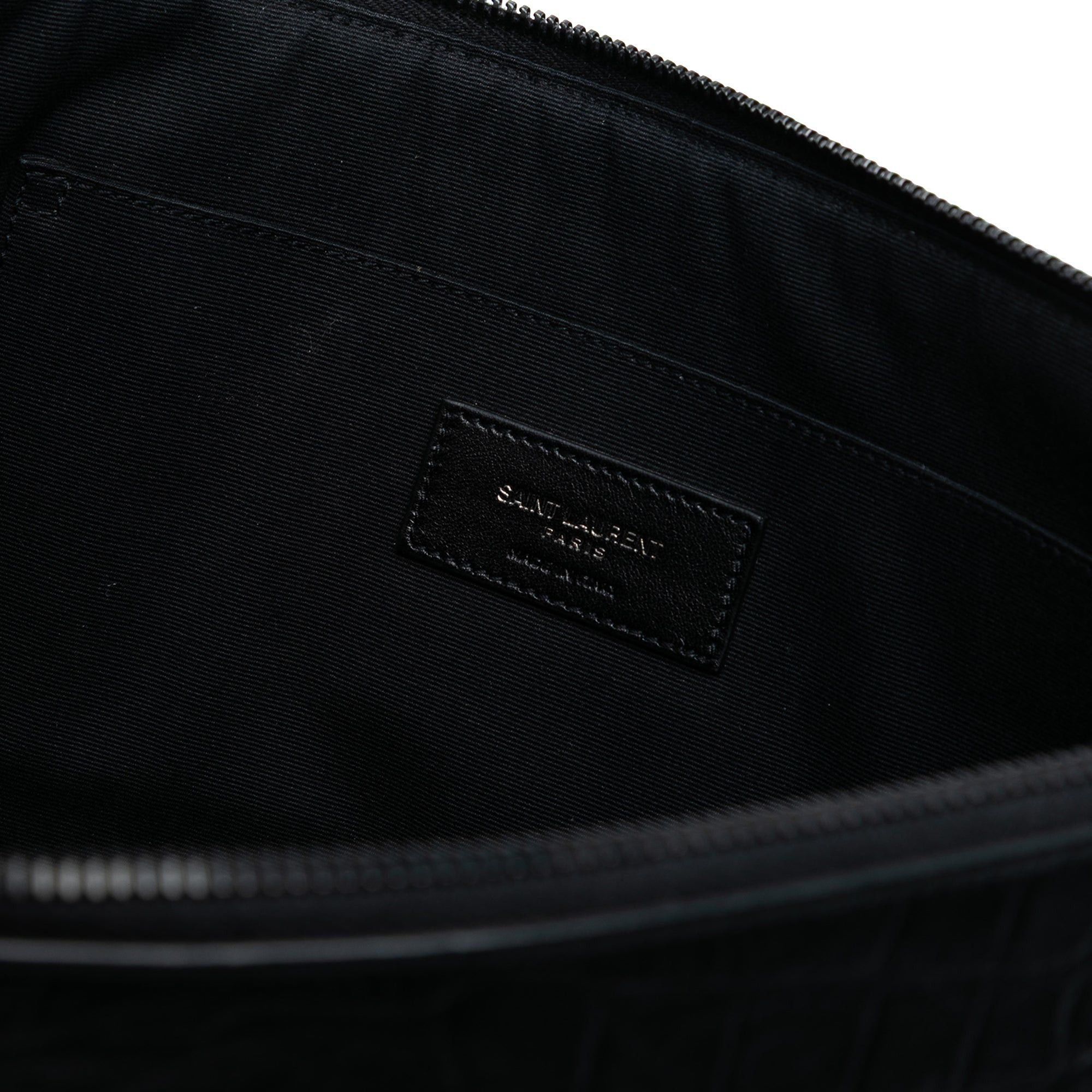 Saint Laurent Paris Croc Embossed Leather Monogram Clutch Size ONE SIZE - 5 Thumbnail