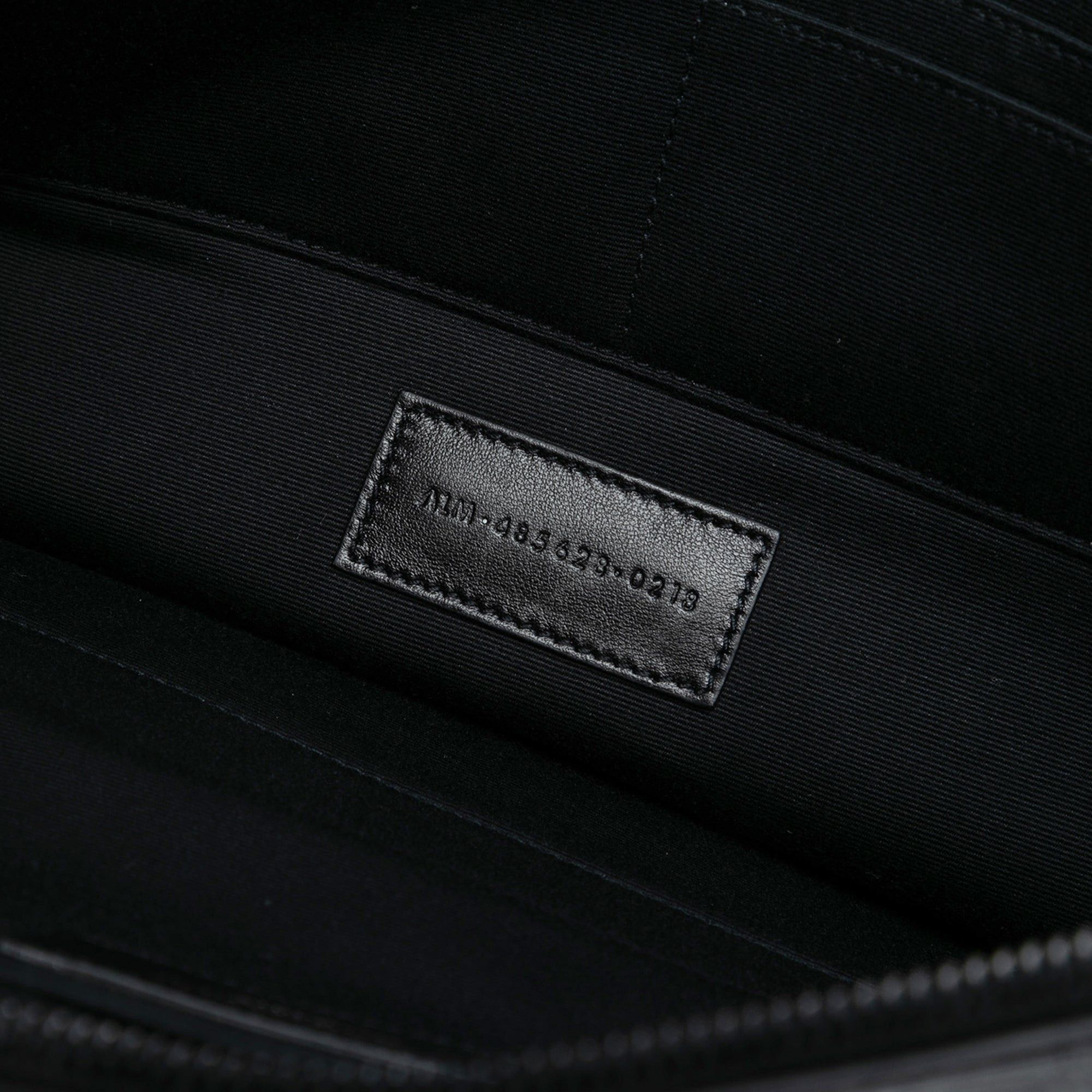 Saint Laurent Paris Croc Embossed Leather Monogram Clutch Size ONE SIZE - 6 Thumbnail