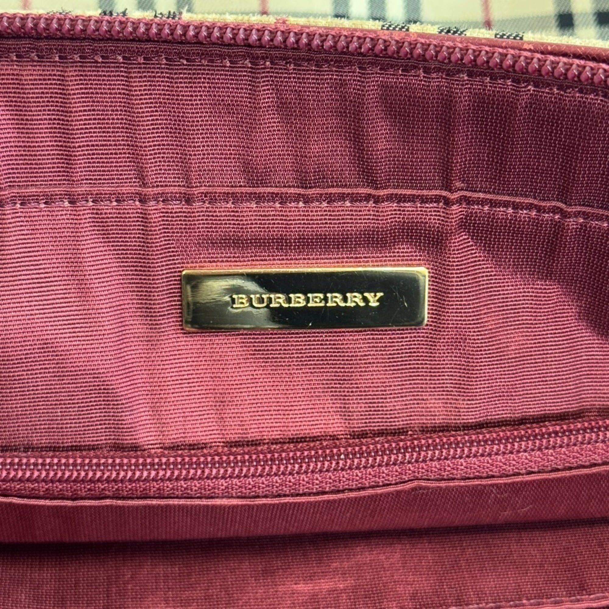 Burberry BURBERRY Nova Check Tote Bag, Beige, Women's Size ONE SIZE - 12 Thumbnail