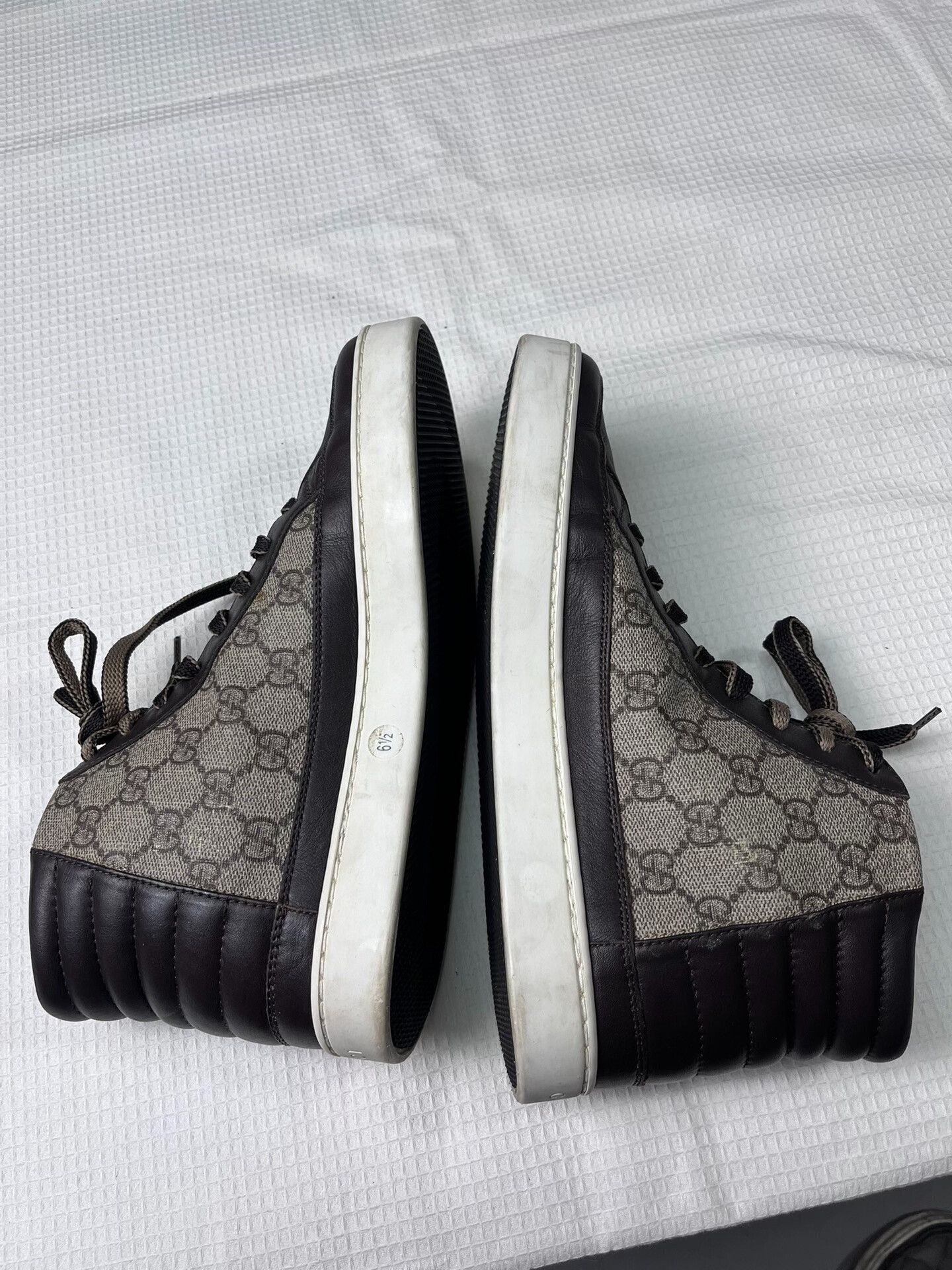 Gucci Gucci All-Over Print High-Top Sneakers Size US 7.5 / EU 40-41 - 4 Thumbnail