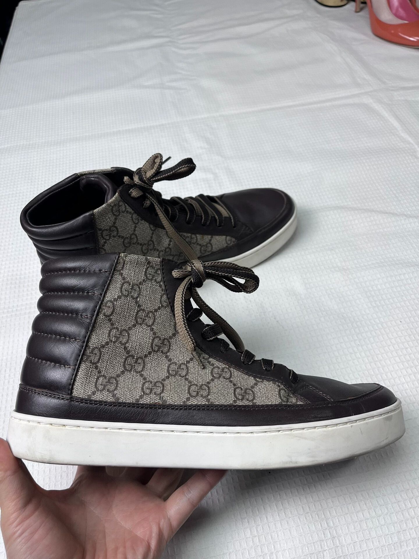 Gucci Gucci All-Over Print High-Top Sneakers Size US 7.5 / EU 40-41 - 2 Thumbnail