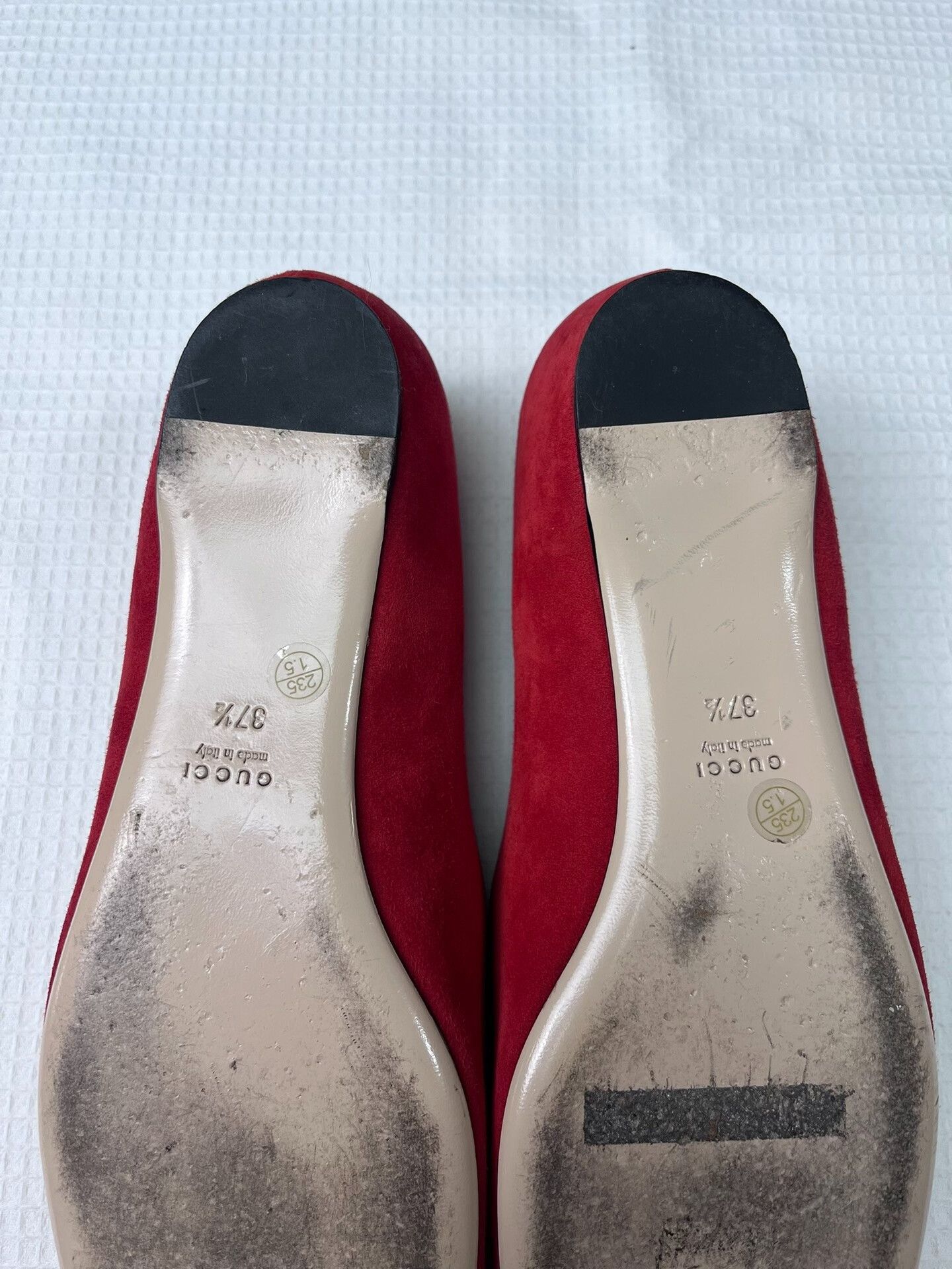 Gucci Gucci Dionysus Red Suede Flats 37.5 Size US 6.5 / IT 36.5 - 7 Thumbnail