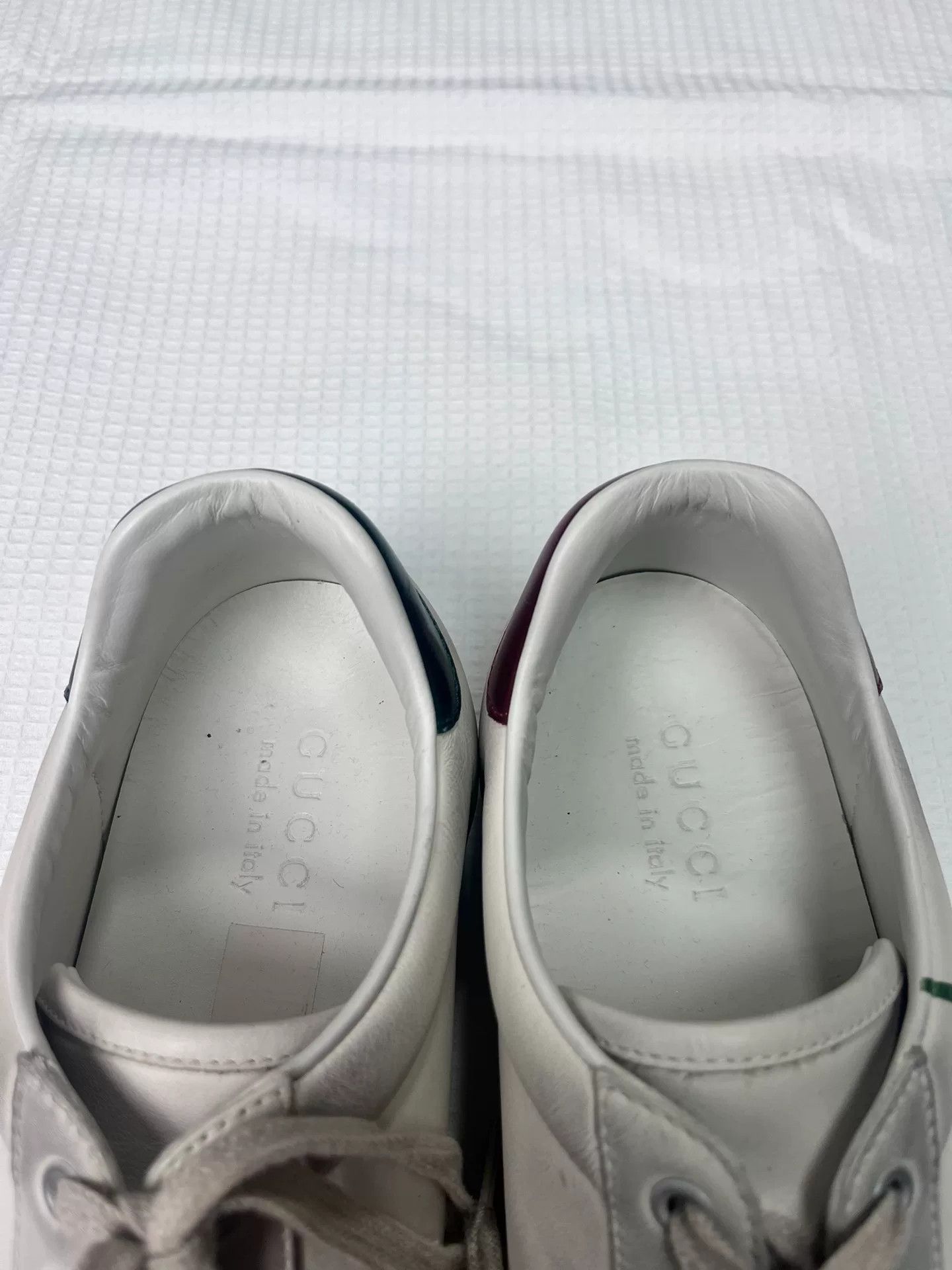 Gucci White Dirty Style Sneakers