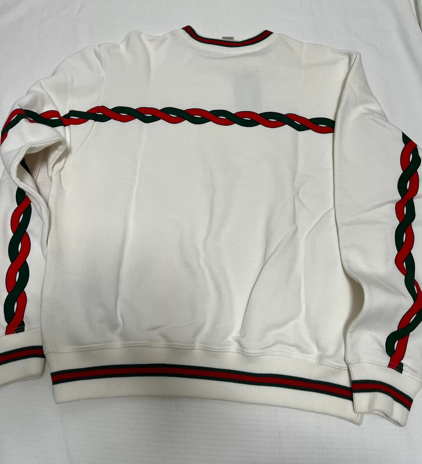 Gucci Gucci White Crewneck Sweatshirt S Size US S / EU 44-46 / 1 - 8 Thumbnail