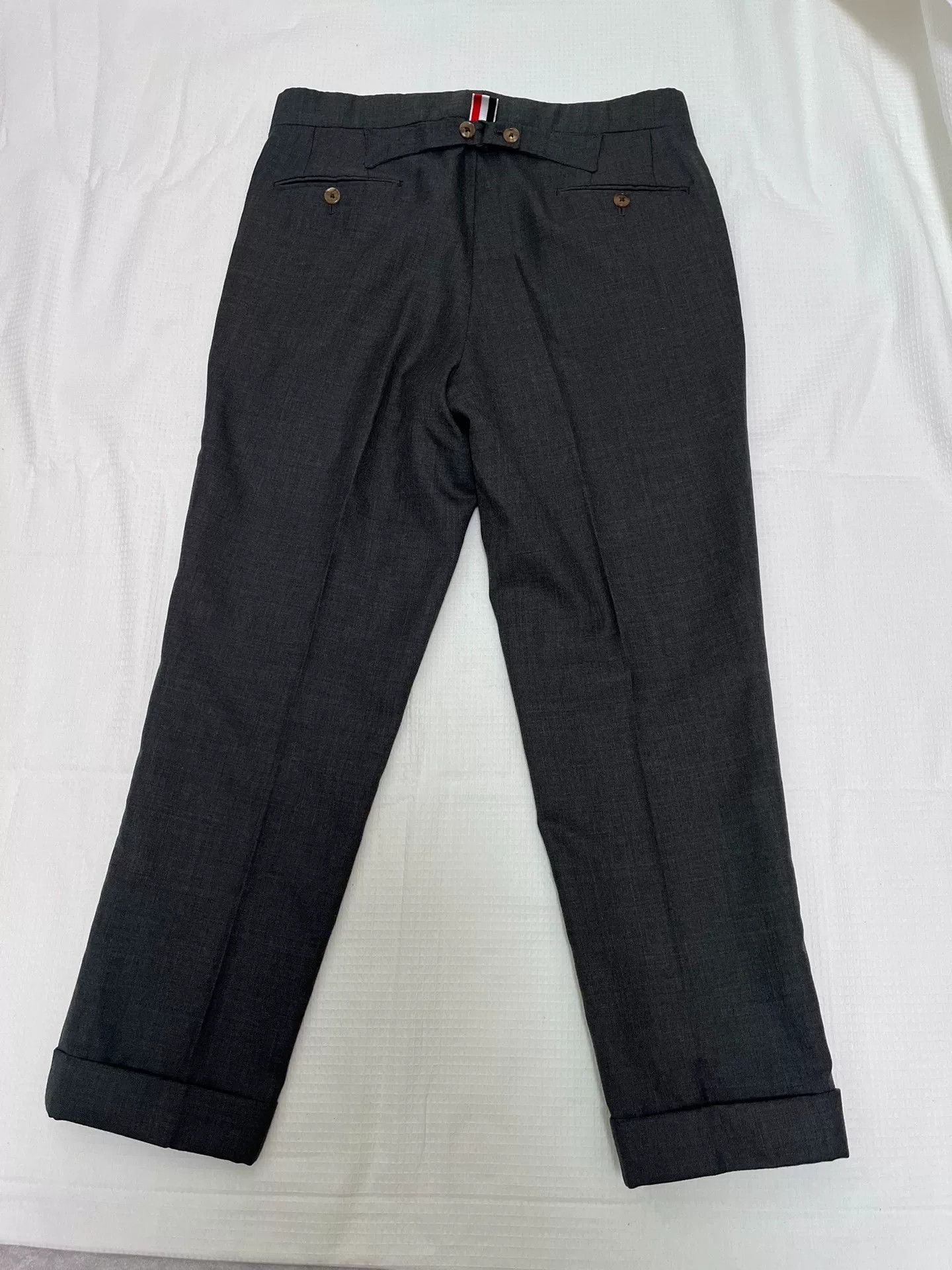 Thom Browne Thom Browne Gray Cropped Trousers Size 1 Size US 26 / EU 42 - 4 Thumbnail
