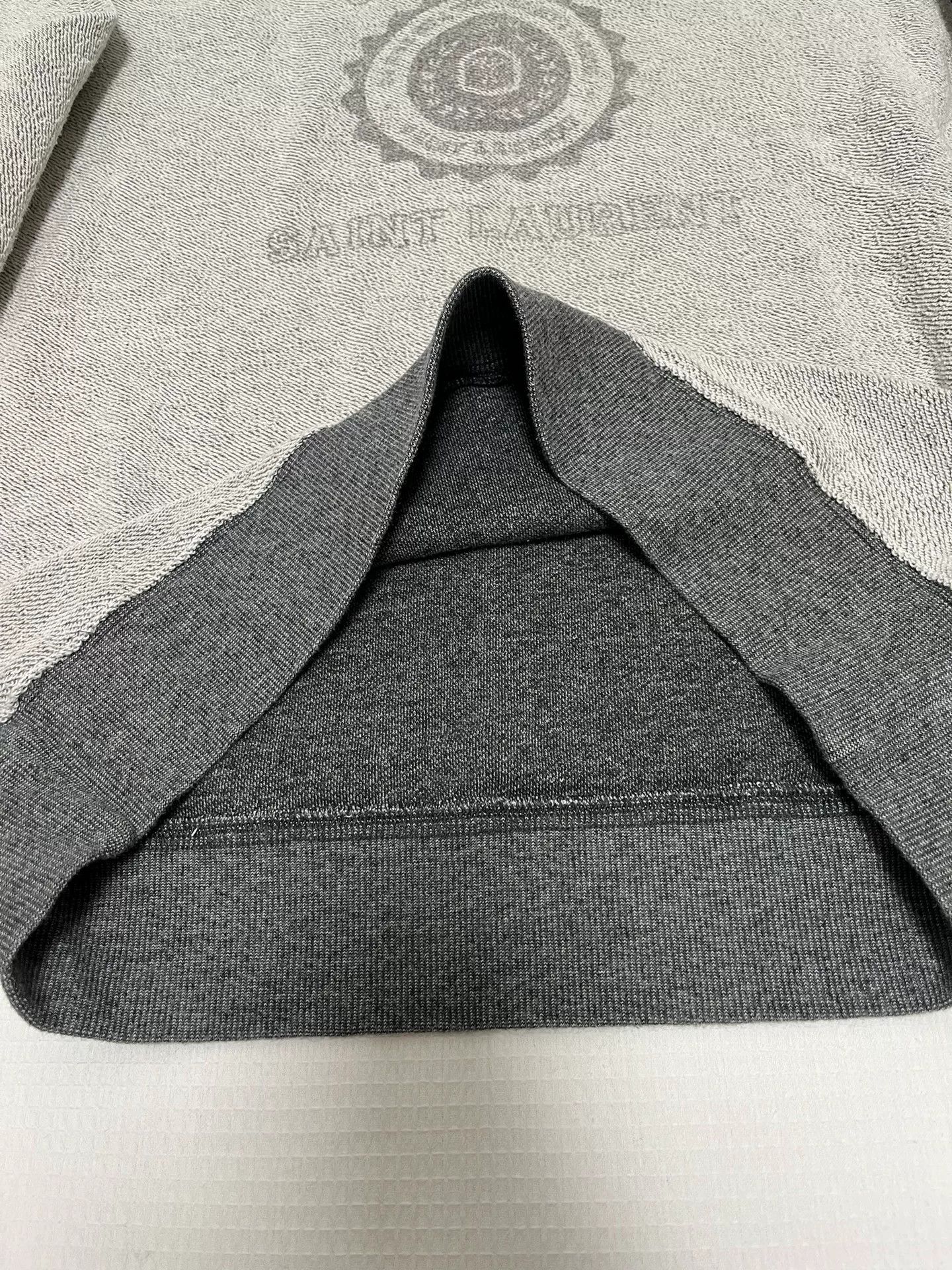 Saint Laurent Paris Saint Laurent Gray Hoodie Size L Size US L / EU 52-54 / 3 - 3 Thumbnail
