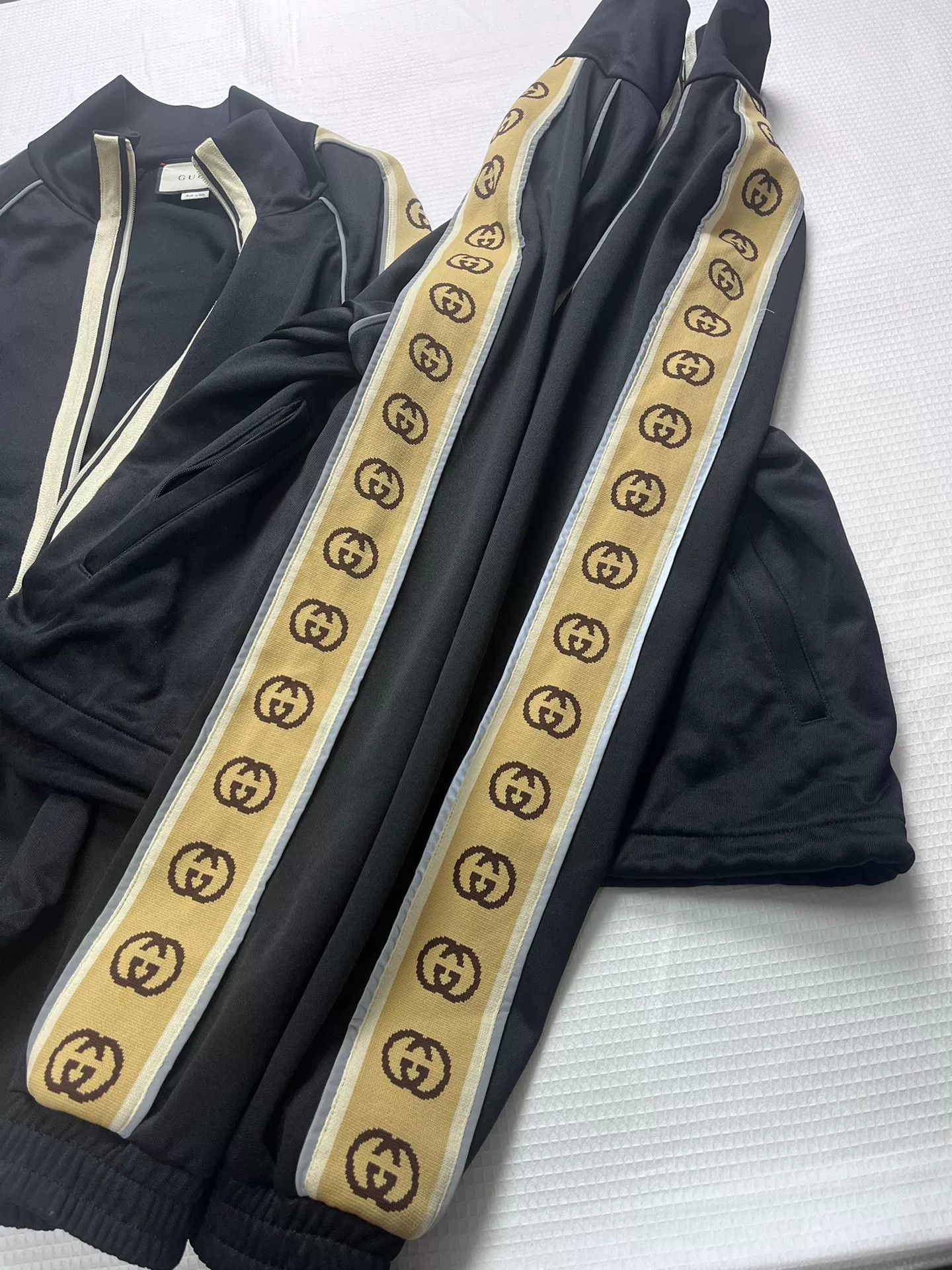 Gucci Gucci Black Logo Stripe Jacket M Size US M / EU 48-50 / 2 - 2 Thumbnail