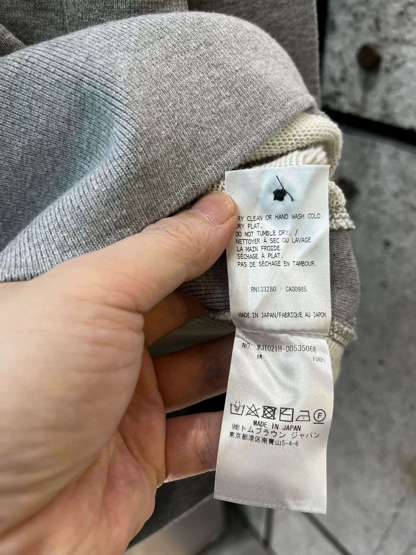 Thom Browne Thom Browne Gray Sweatshirt Size 0 Size US XS / EU 42 / 0 - 6 Thumbnail