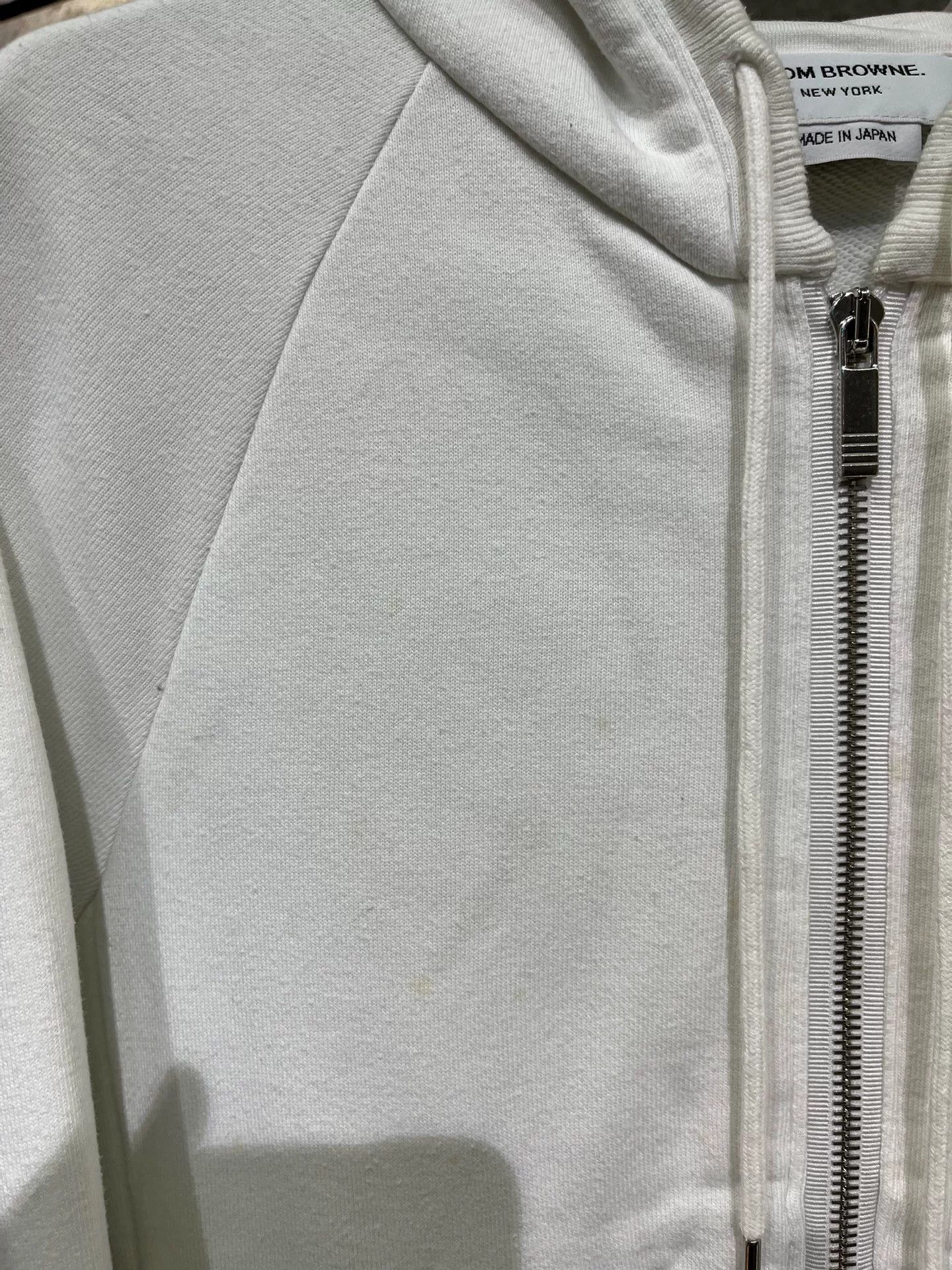 Thom Browne Thom Browne White Rainbow Zip Hoodie Size US S / EU 44-46 / 1 - 2 Thumbnail