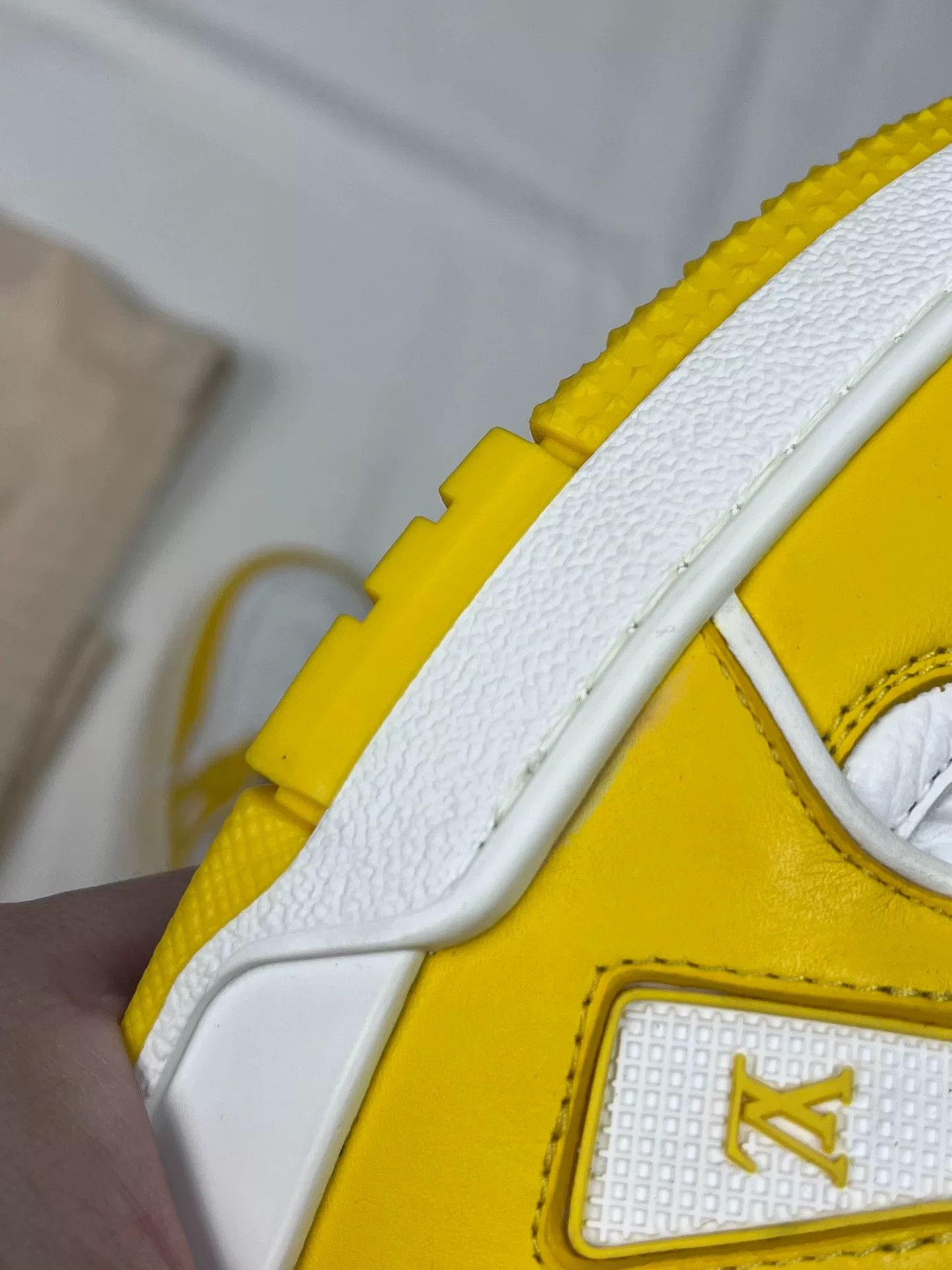 Louis Vuitton Louis Vuitton LV Trainer White Yellow Sneakers Size US 8 / EU 41 - 8 Thumbnail