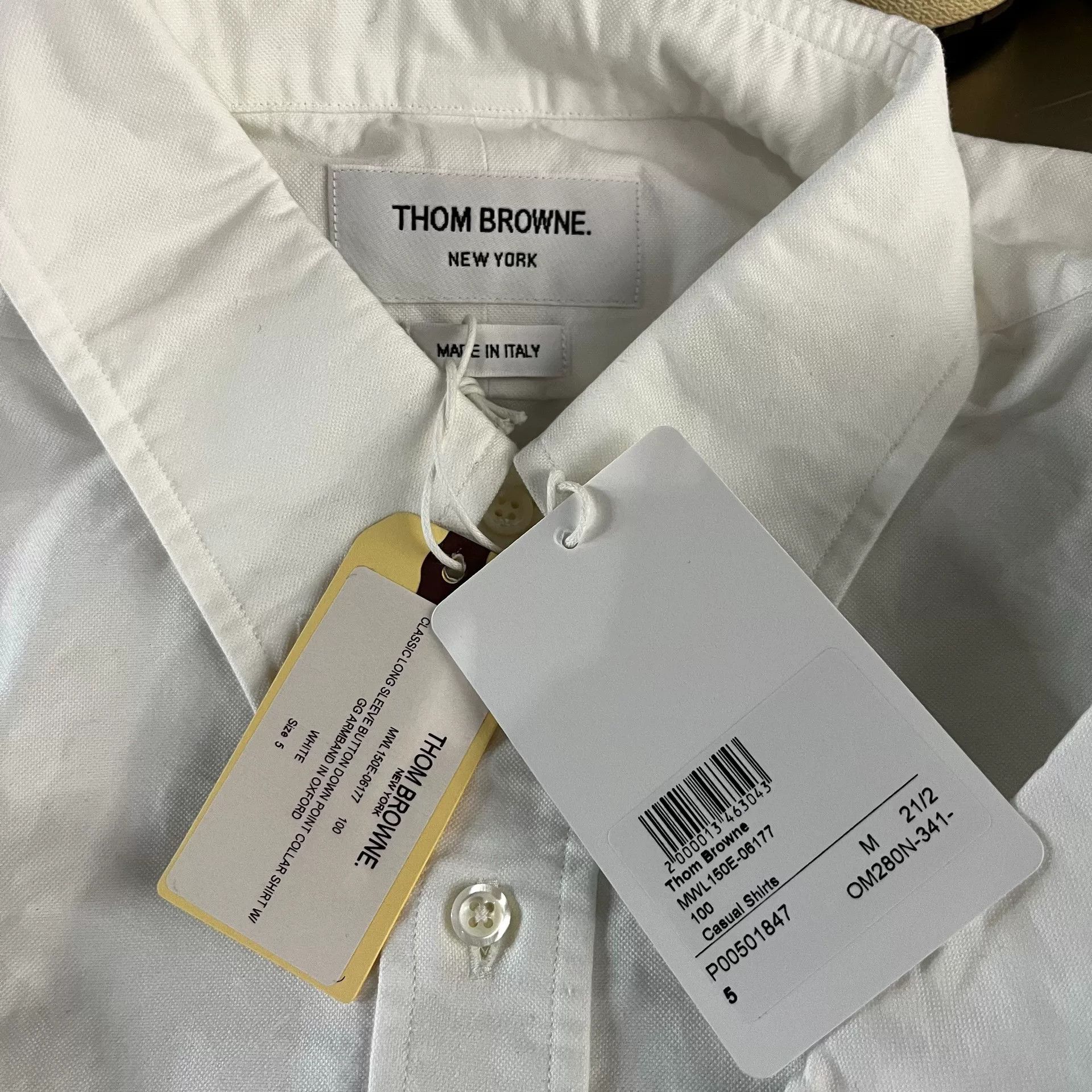 Thom Browne Thom Browne TB Armband Button Long-Sleeve Shirt Size US XXL / EU 58 / 5 - 4 Thumbnail