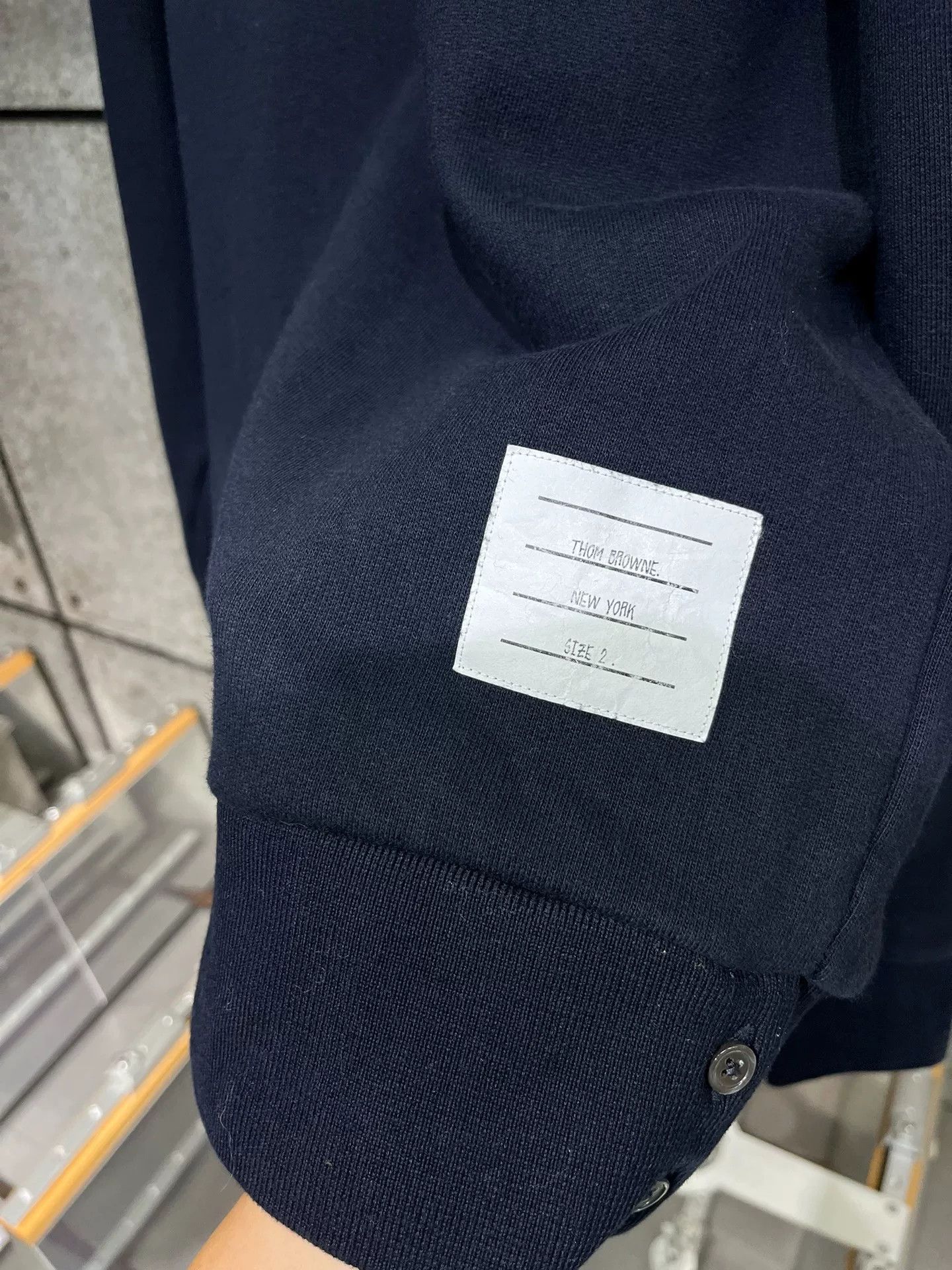 Thom Browne Thom Browne Blue Sweatshirt Size 2 Size US M / EU 48-50 / 2 - 2 Thumbnail