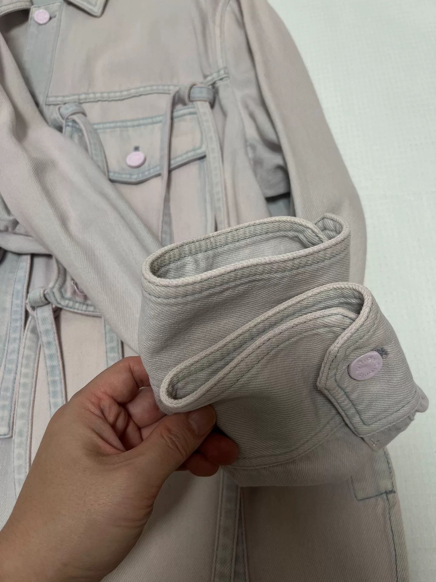Louis Vuitton Louis Vuitton Dusty Pink Denim Shirt Jacket Size S / US 4 / IT 40 - 3 Thumbnail