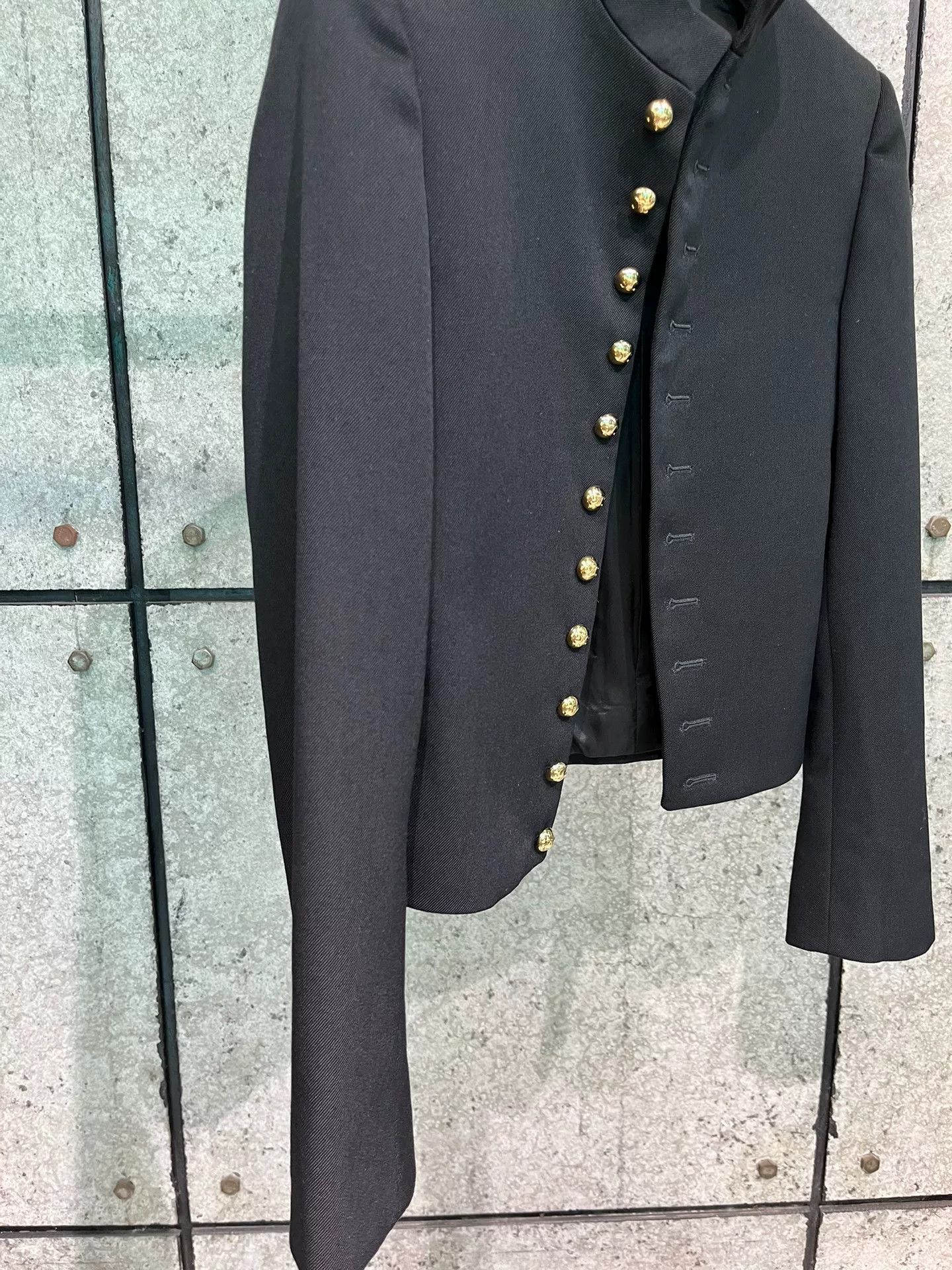 Celine Celine Black Stand-Collar Coat Size 36 Size XS / US 0-2 / IT 36-38 - 3 Thumbnail
