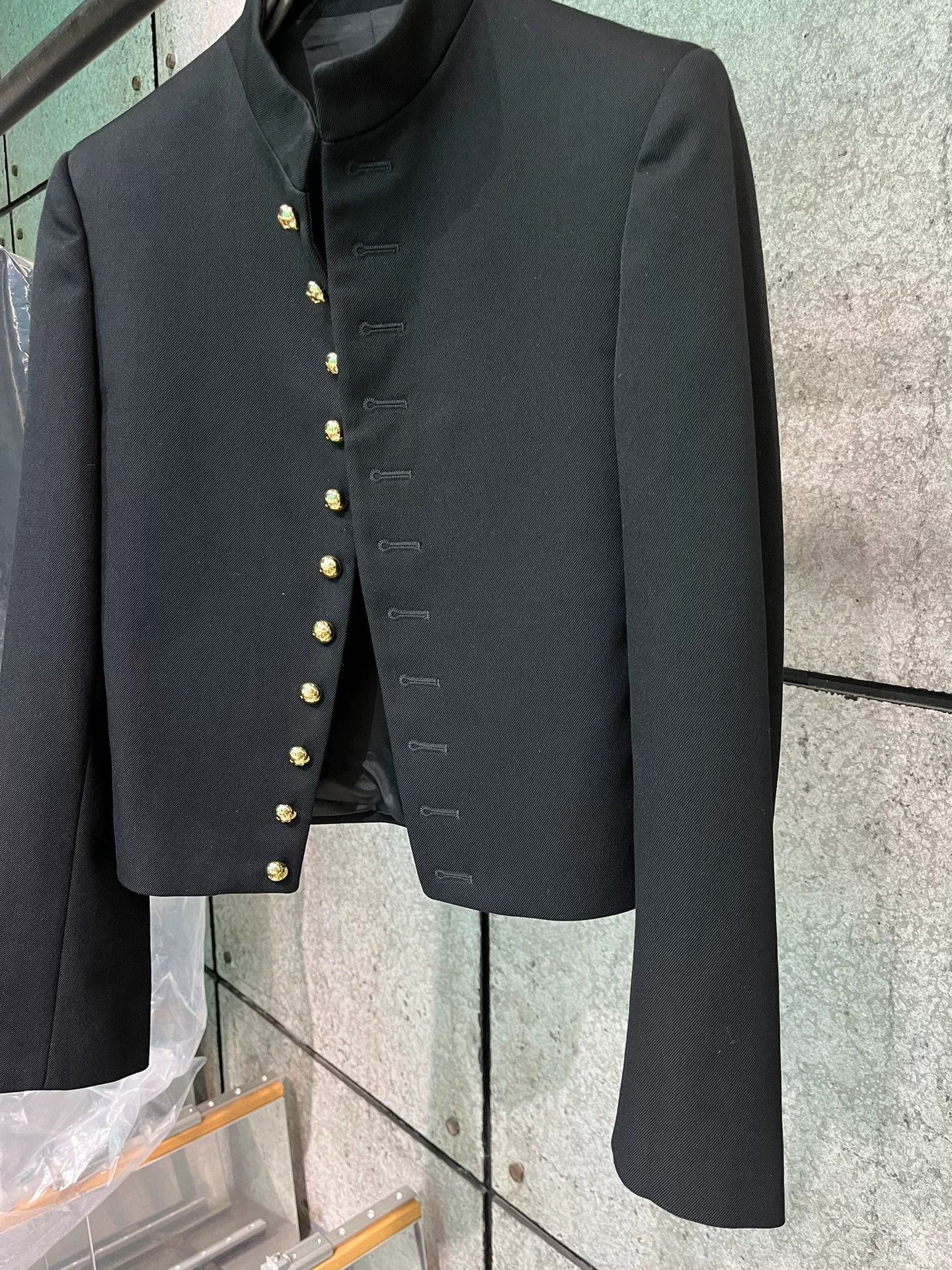 Celine Celine Black Stand-Collar Coat Size 36 Size XS / US 0-2 / IT 36-38 - 2 Thumbnail