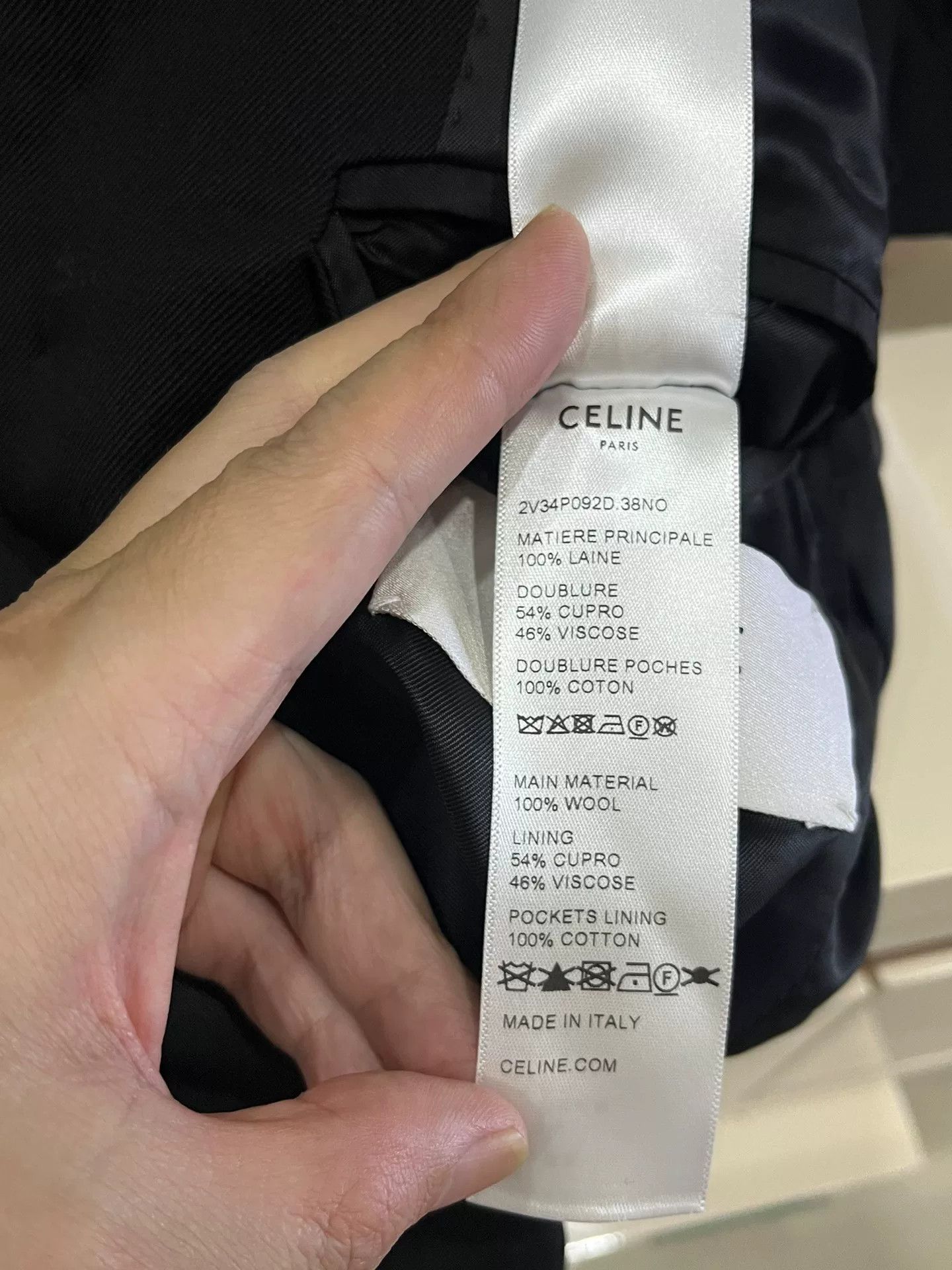 Celine Celine Black Stand-Collar Coat Size 36 Size XS / US 0-2 / IT 36-38 - 8 Thumbnail