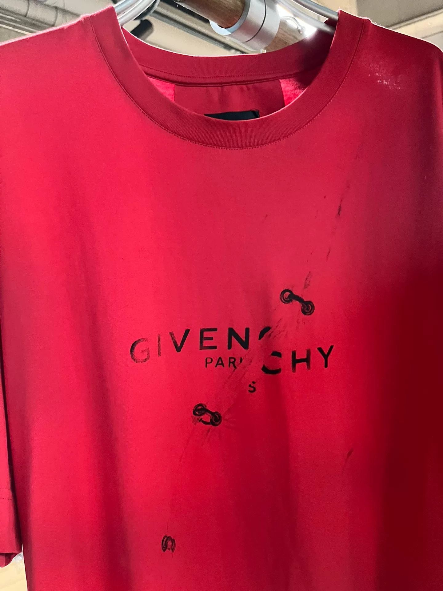 Givenchy Givenchy Red Trap Short Sleeve L Size US L / EU 52-54 / 3 - 3 Thumbnail
