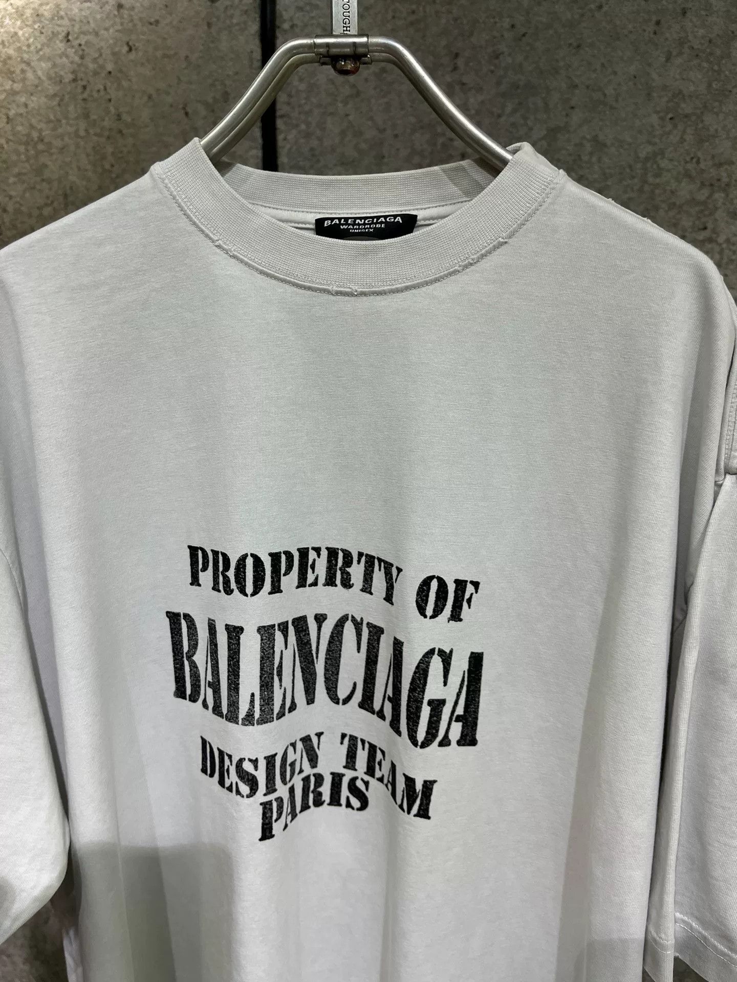Balenciaga Balenciaga White Gray Letter XS Top Size XS / US 0-2 / IT 36-38 - 2 Thumbnail
