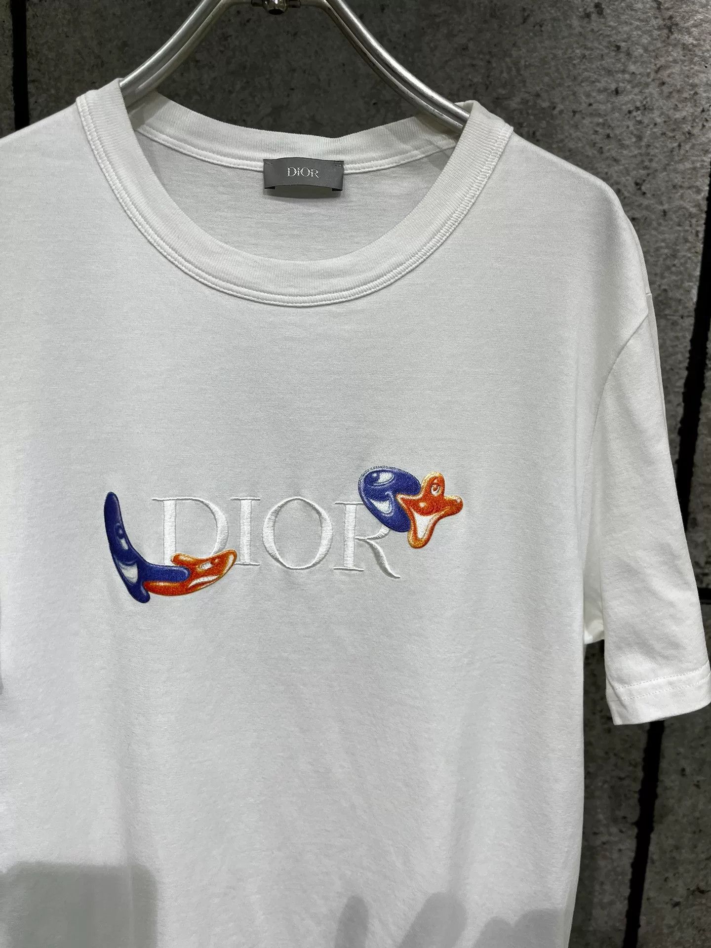 Dior Dior White Letter Short-Sleeve T-Shirt M Size US M / EU 48-50 / 2 - 2 Thumbnail