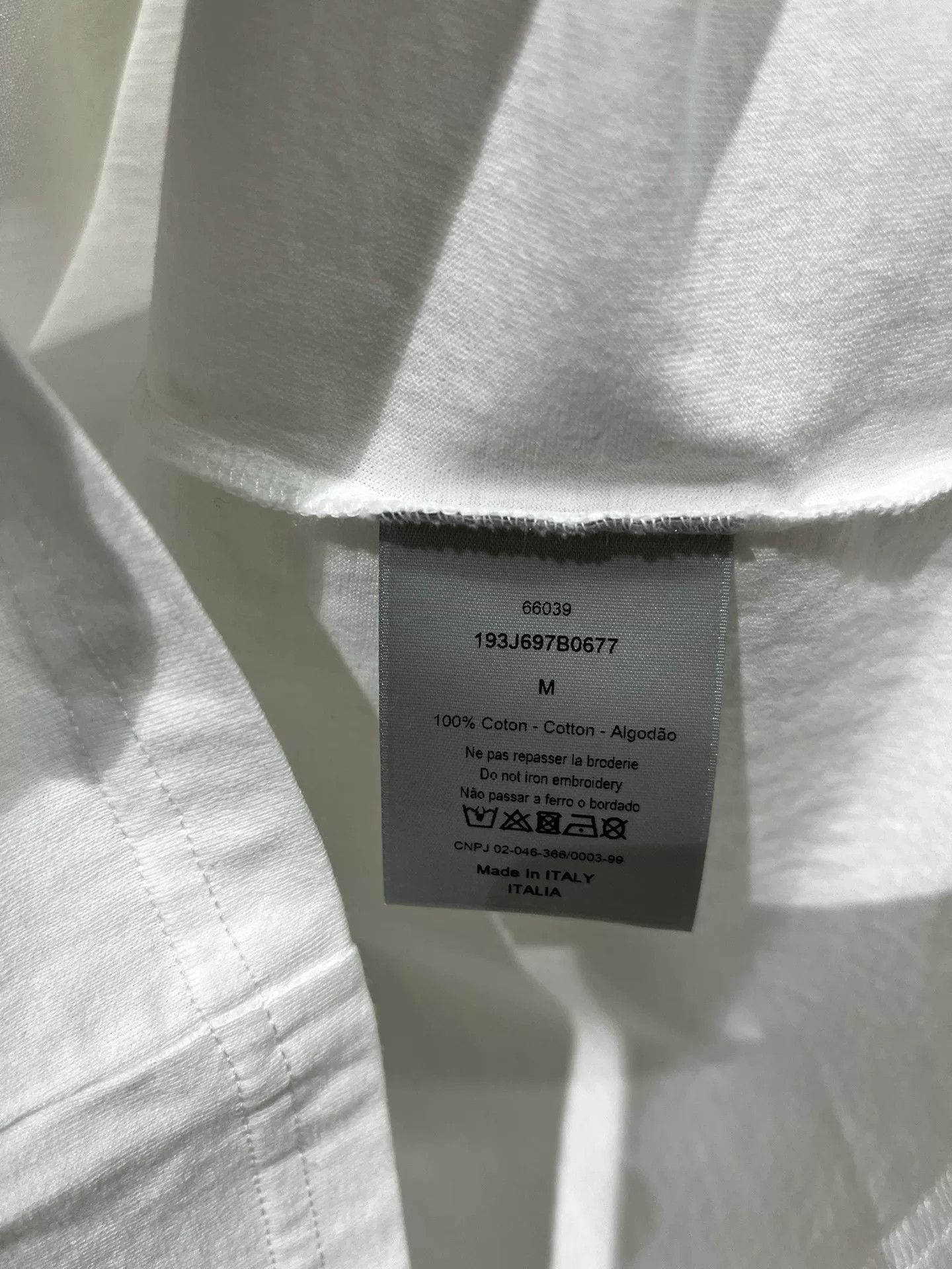 Dior Dior White Letter Short-Sleeve T-Shirt M Size US M / EU 48-50 / 2 - 4 Thumbnail