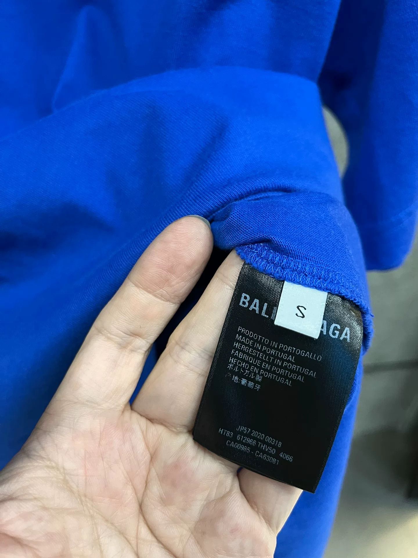 Balenciaga Balenciaga Blue Short-Sleeve T-Shirt S Size US S / EU 44-46 / 1 - 8 Thumbnail
