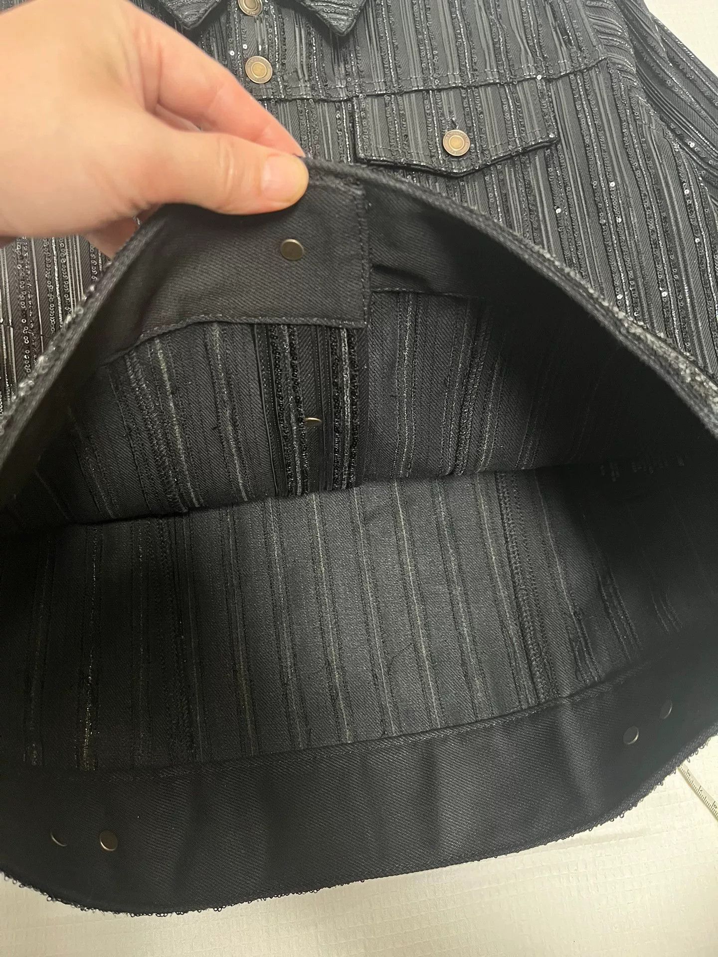 Saint Laurent Paris Saint Laurent Paris Black Sequin Jacket M Size US M / EU 48-50 / 2 - 9 Thumbnail