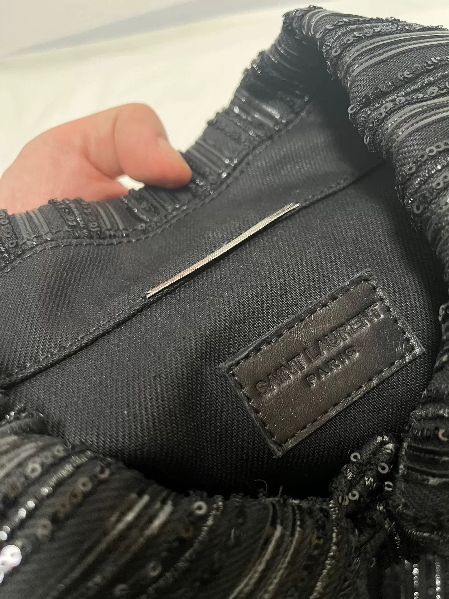 Saint Laurent Paris Saint Laurent Paris Black Sequin Jacket M Size US M / EU 48-50 / 2 - 4 Thumbnail