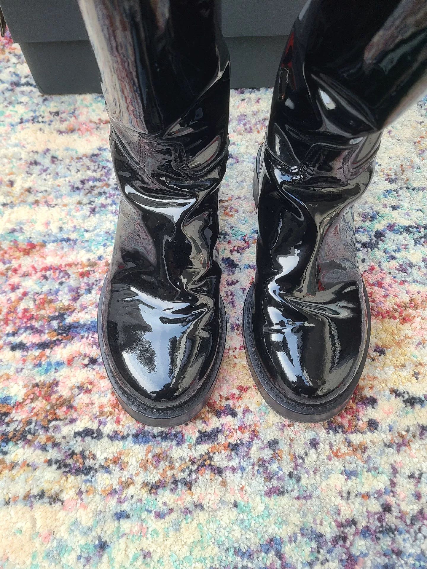 Ann Demeulemeester Ann Demeulemeester Women's Leather Riding Boots Size US 6 / IT 36 - 2 Thumbnail