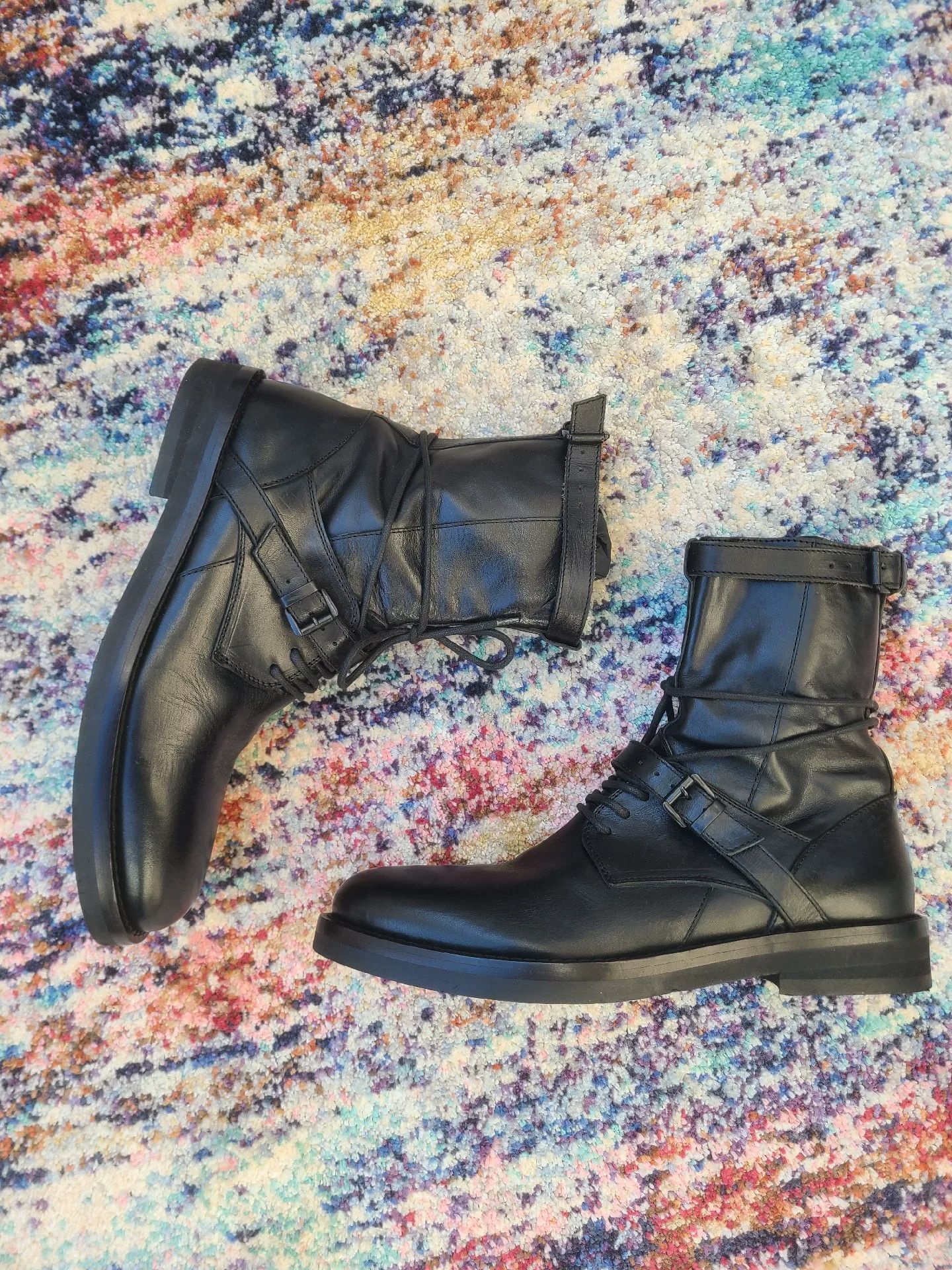 Ann Demeulemeester Ann Demeulemeester Men's Leather Combat Boots Size US 9.5 / EU 42-43 - 5 Thumbnail