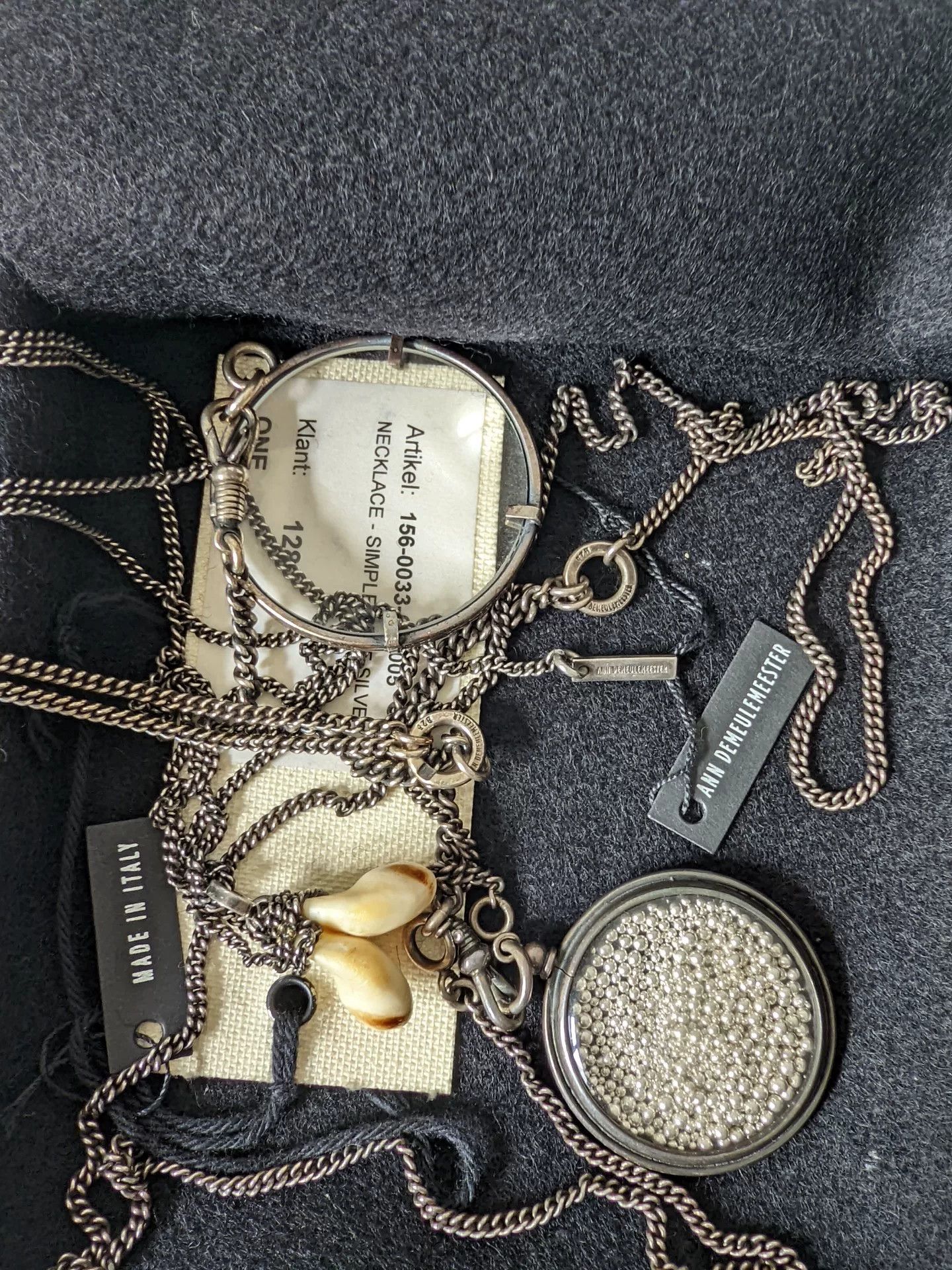 Ann Demeulemeester Ann Demeulemeester Runway Sterling Silver Necklace Size ONE SIZE - 7 Thumbnail