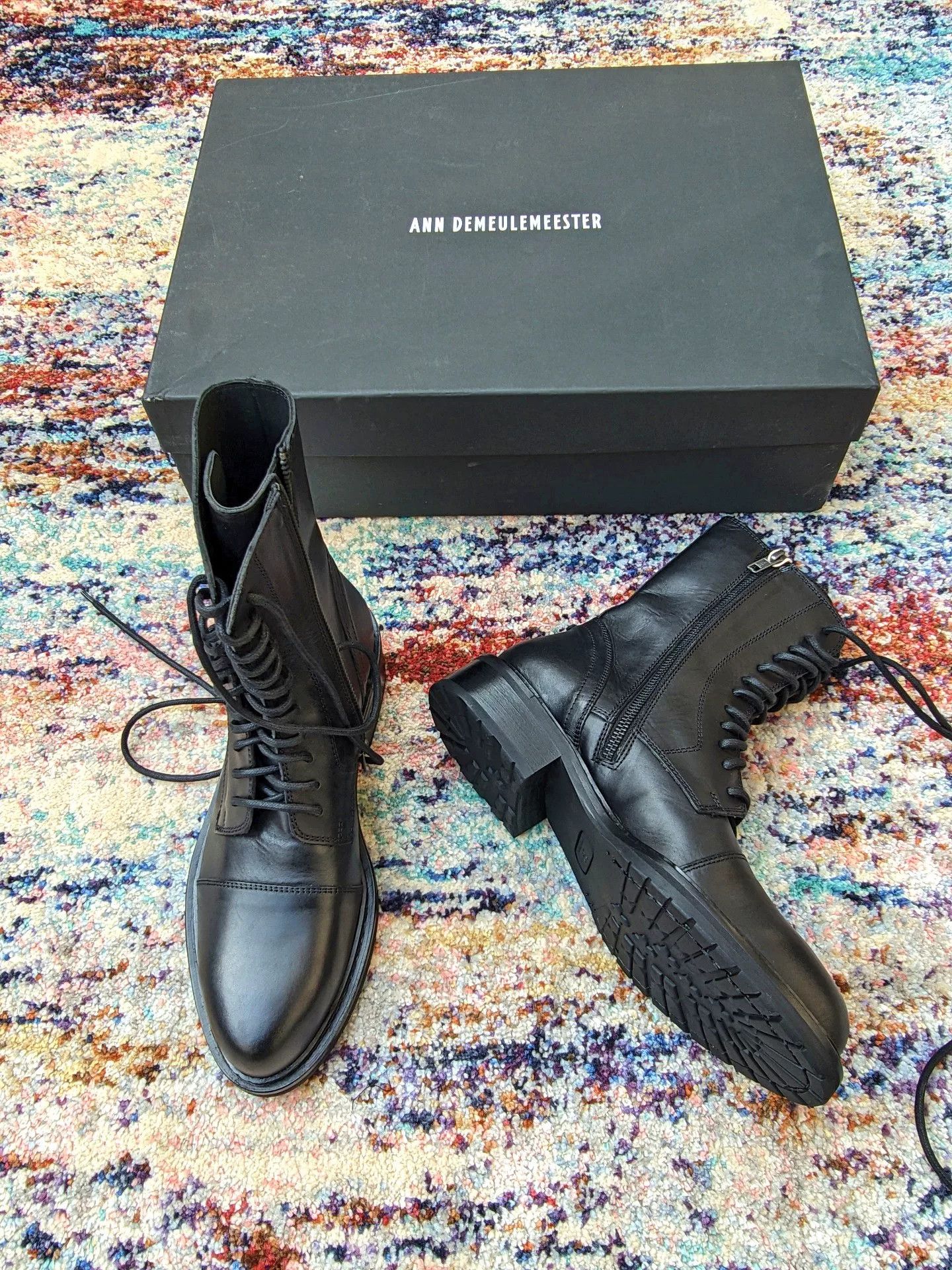 Ann Demeulemeester Ann Demeulemeester Unisex Leather Boots Size US 6 / EU 39 - 2 Thumbnail