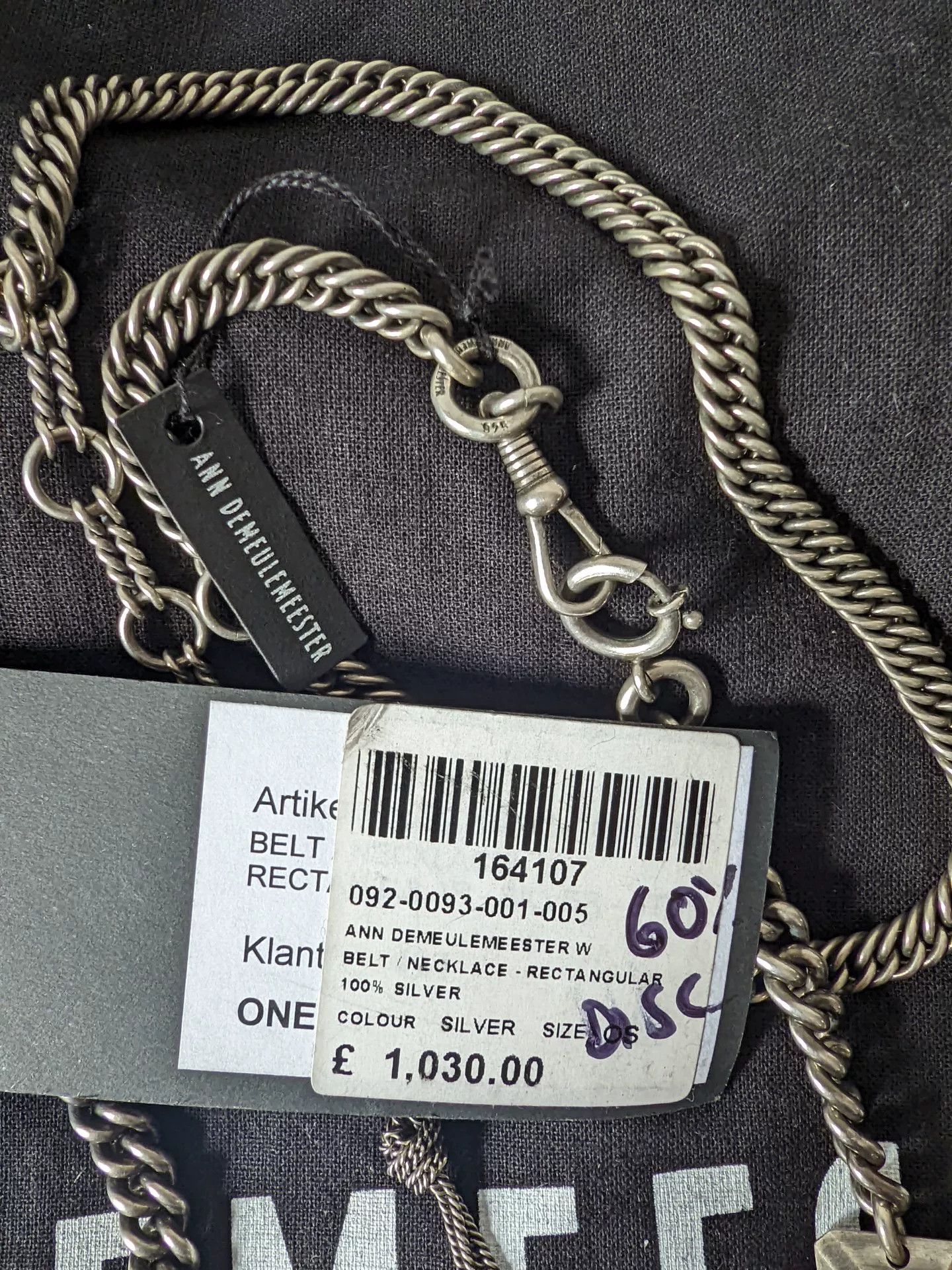 Ann Demeulemeester Ann Demeulemeester Silver Necklace 09FW Size ONE SIZE - 6 Thumbnail