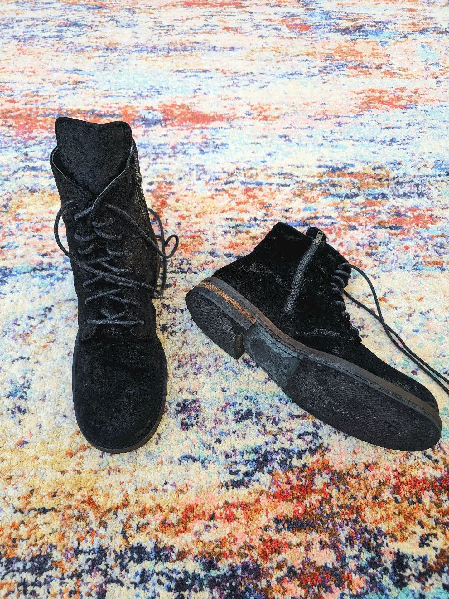 Ann Demeulemeester Ann Demeulemeester Men's Velvet Boots Size US 9.5 / EU 42-43 - 4 Thumbnail