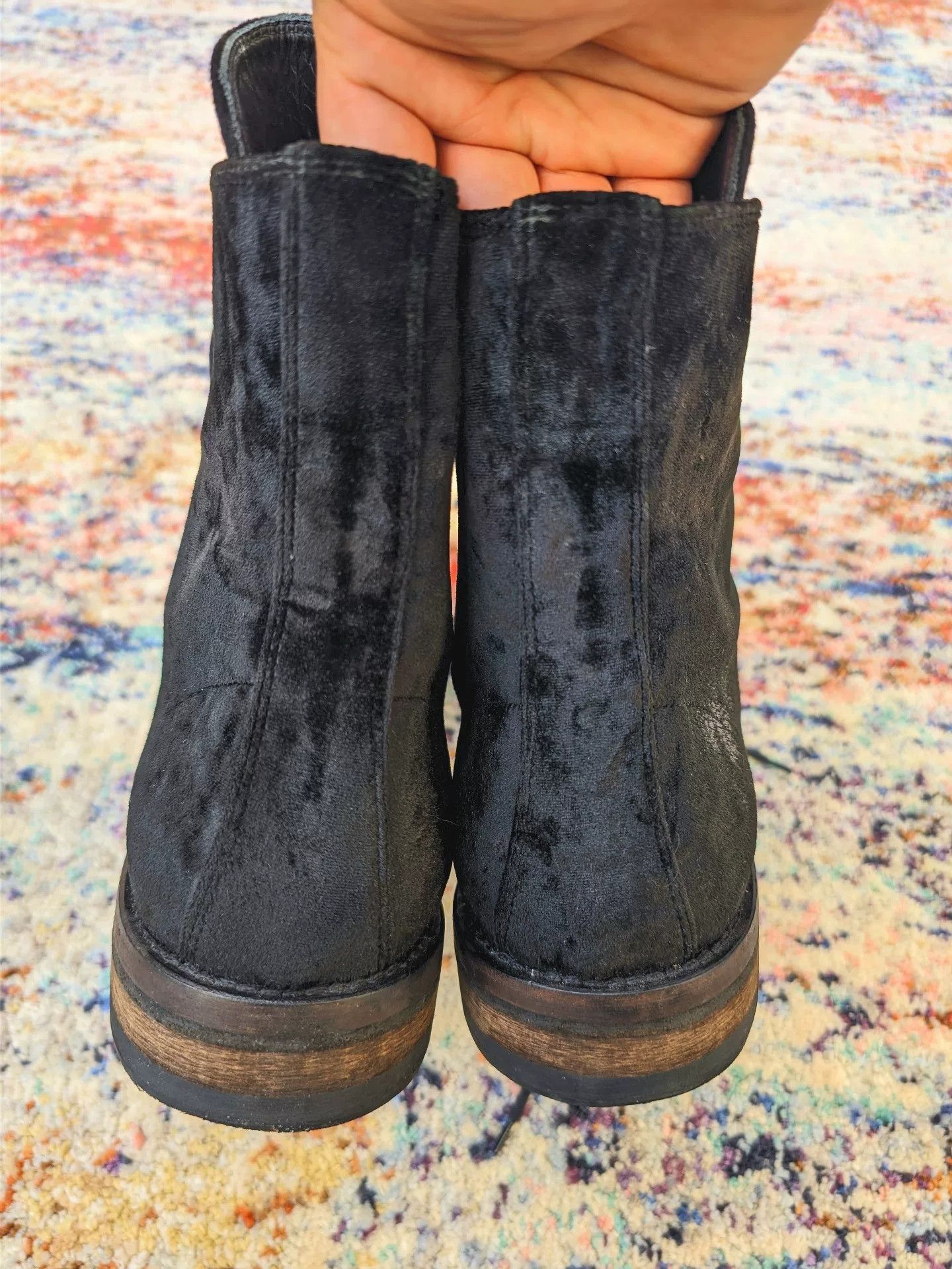 Ann Demeulemeester Ann Demeulemeester Men's Velvet Boots Size US 9.5 / EU 42-43 - 5 Thumbnail