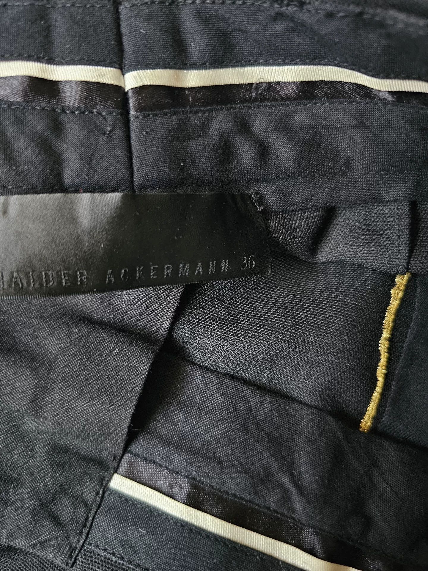 Haider Ackermann Haider Ackermann Fall/Winter 2017 Wool Casual Pants Size 38" / US 16 / IT 52 - 4 Thumbnail