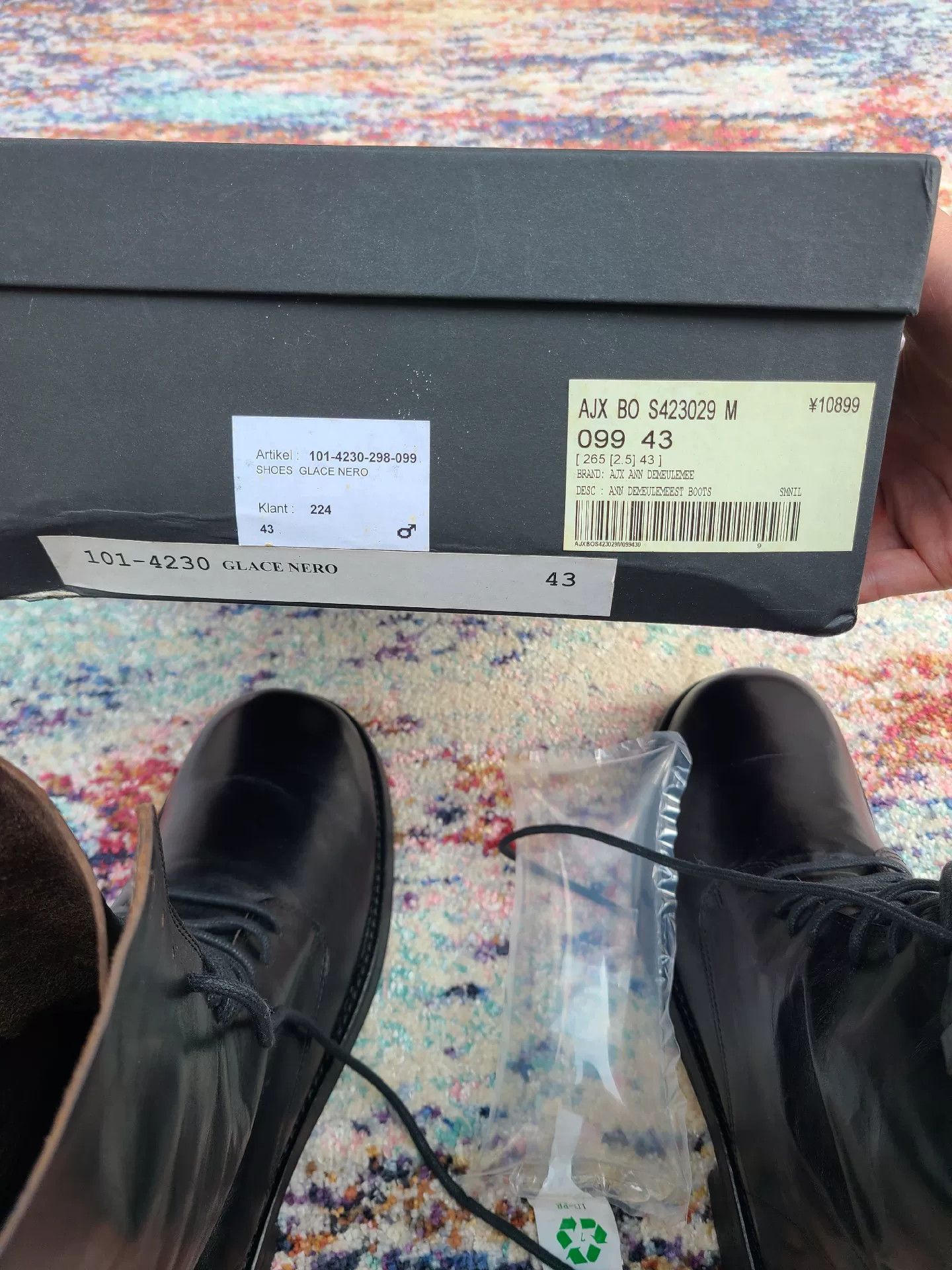 Ann Demeulemeester Ann Demeulemeester Leather Combat Boots Size US 10 / EU 43 - 9 Thumbnail