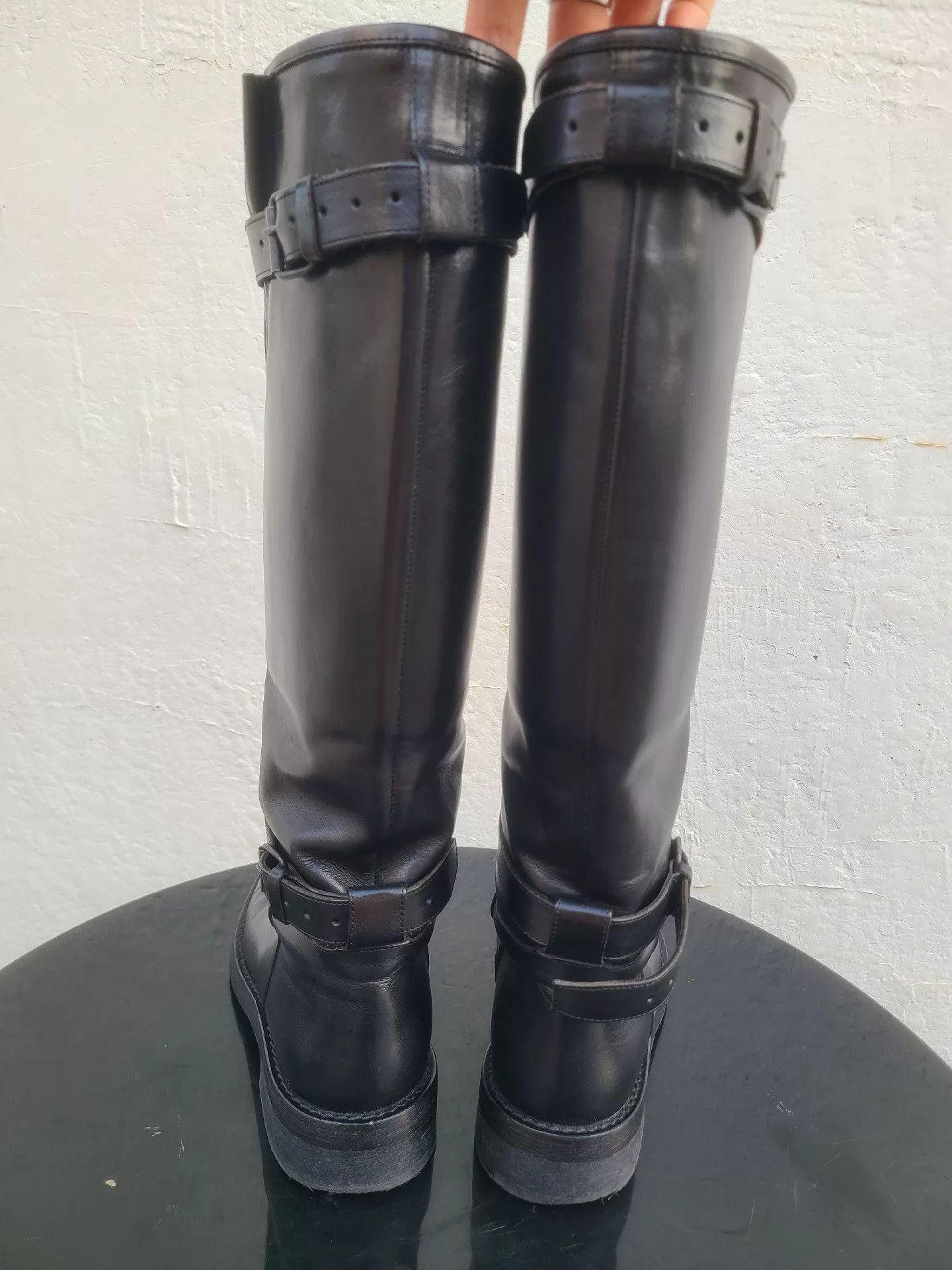 Ann Demeulemeester Ann Demeulemeester Men's Leather Riding Boots Size US 8 / EU 41 - 2 Thumbnail