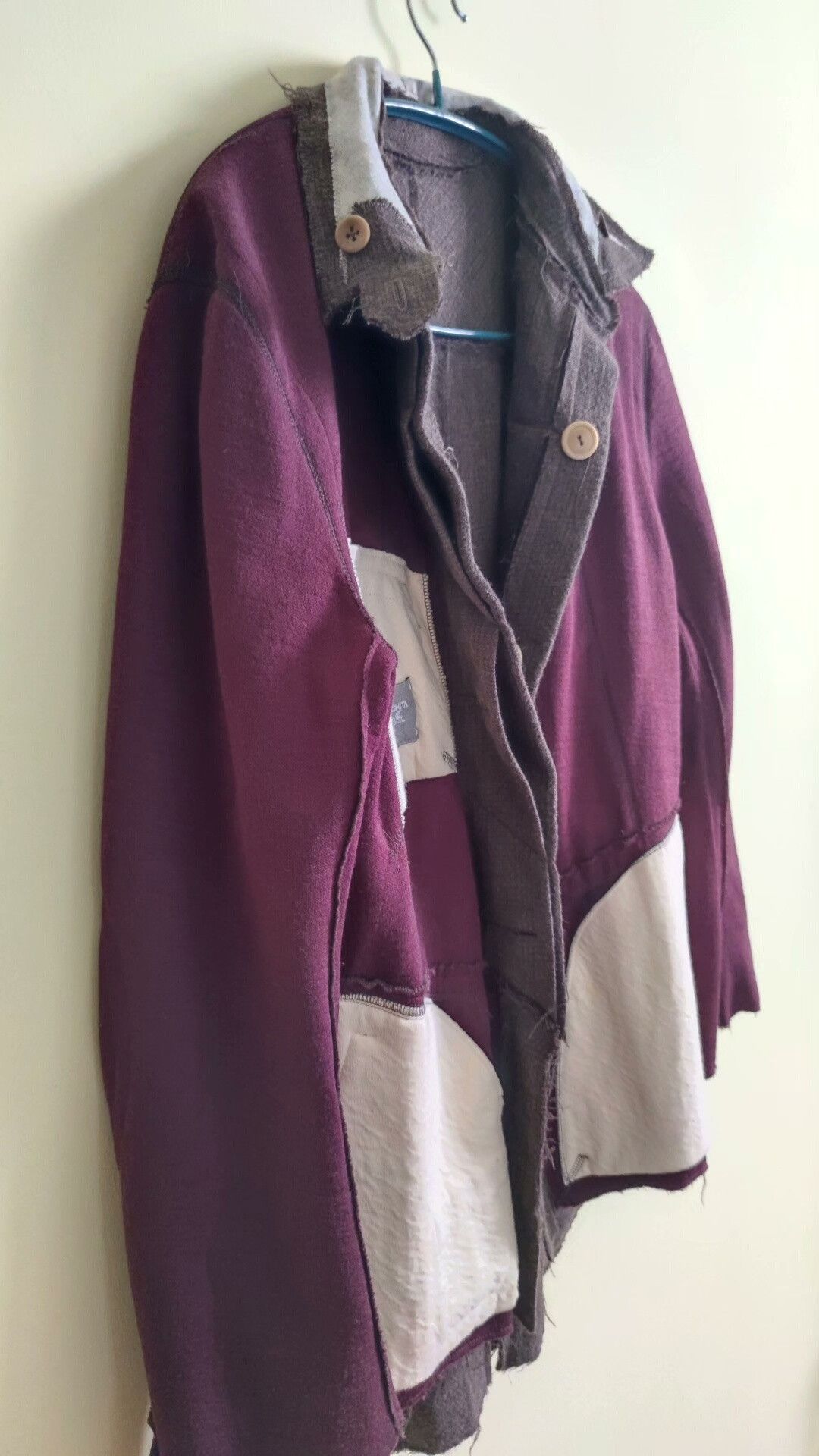 Takahiromiyashita The Soloist. Soloist Luxury Wool Patchwork Jacket Size US S / EU 44-46 / 1 - 5 Thumbnail