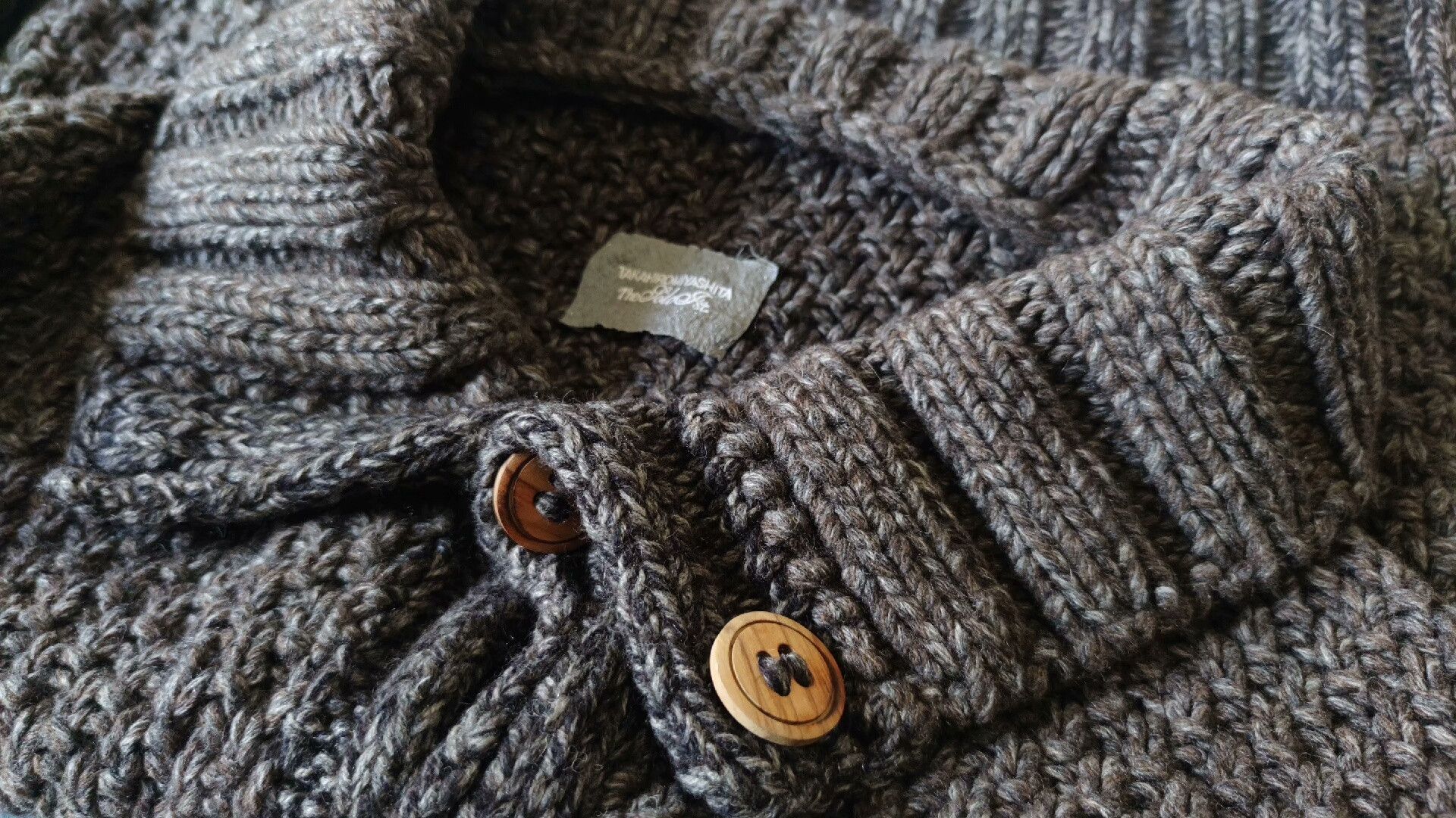Takahiromiyashita The Soloist. Rare Fabric Knitted Cardigan with Unique Texture Size US M / EU 48-50 / 2 - 7 Thumbnail