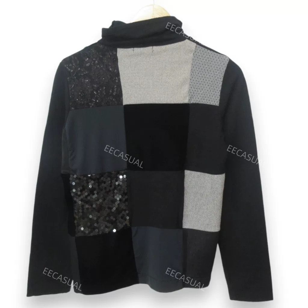 Comme des Garcons Color Block High Neck Long Sleeve Top Size M / US 6-8 / IT 42-44 - 2 Thumbnail